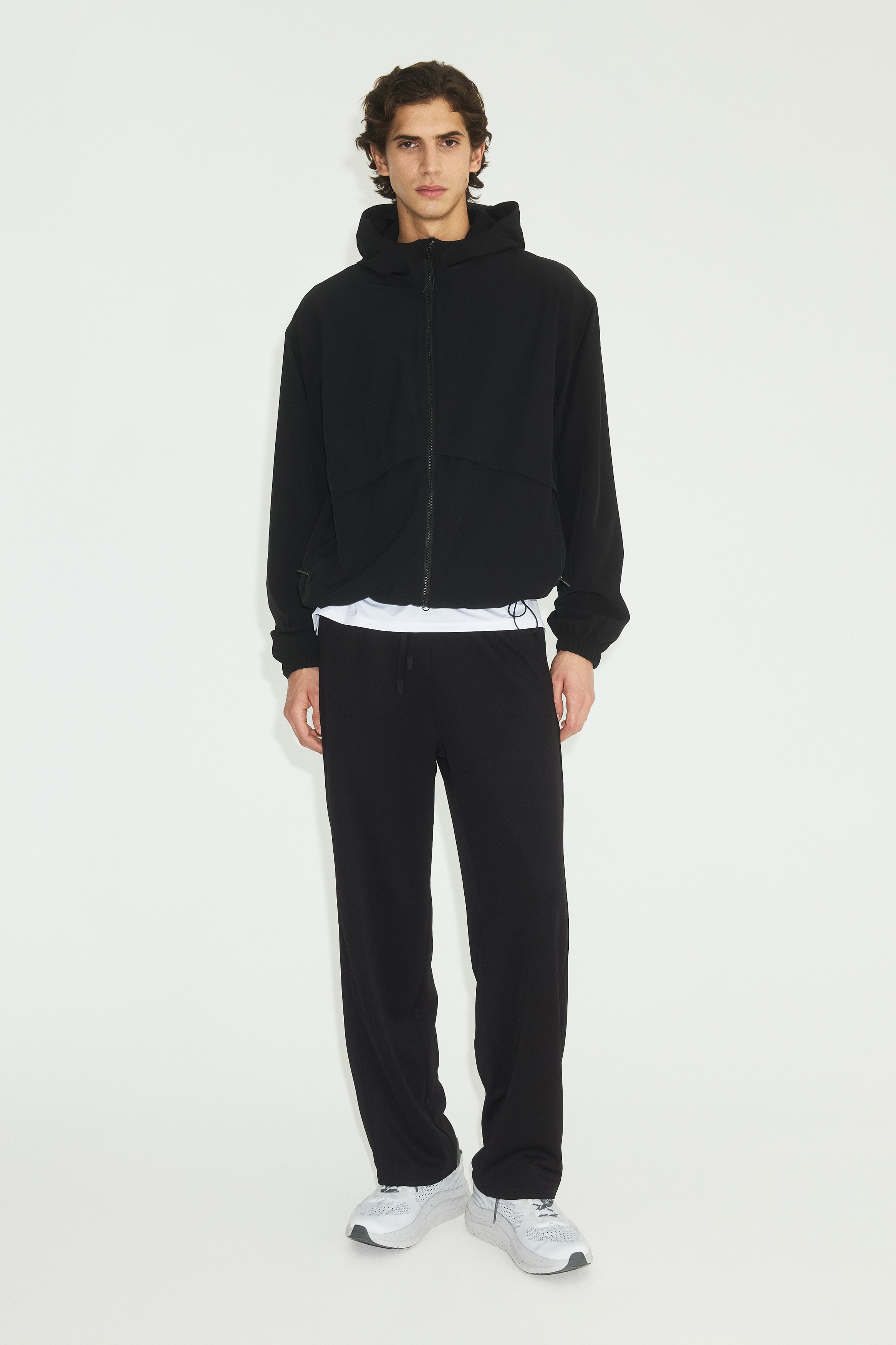 リラックスフィット スポーツジョガーパンツ DryMove™ - ブラック/ダークグレー/ネイビーブルー