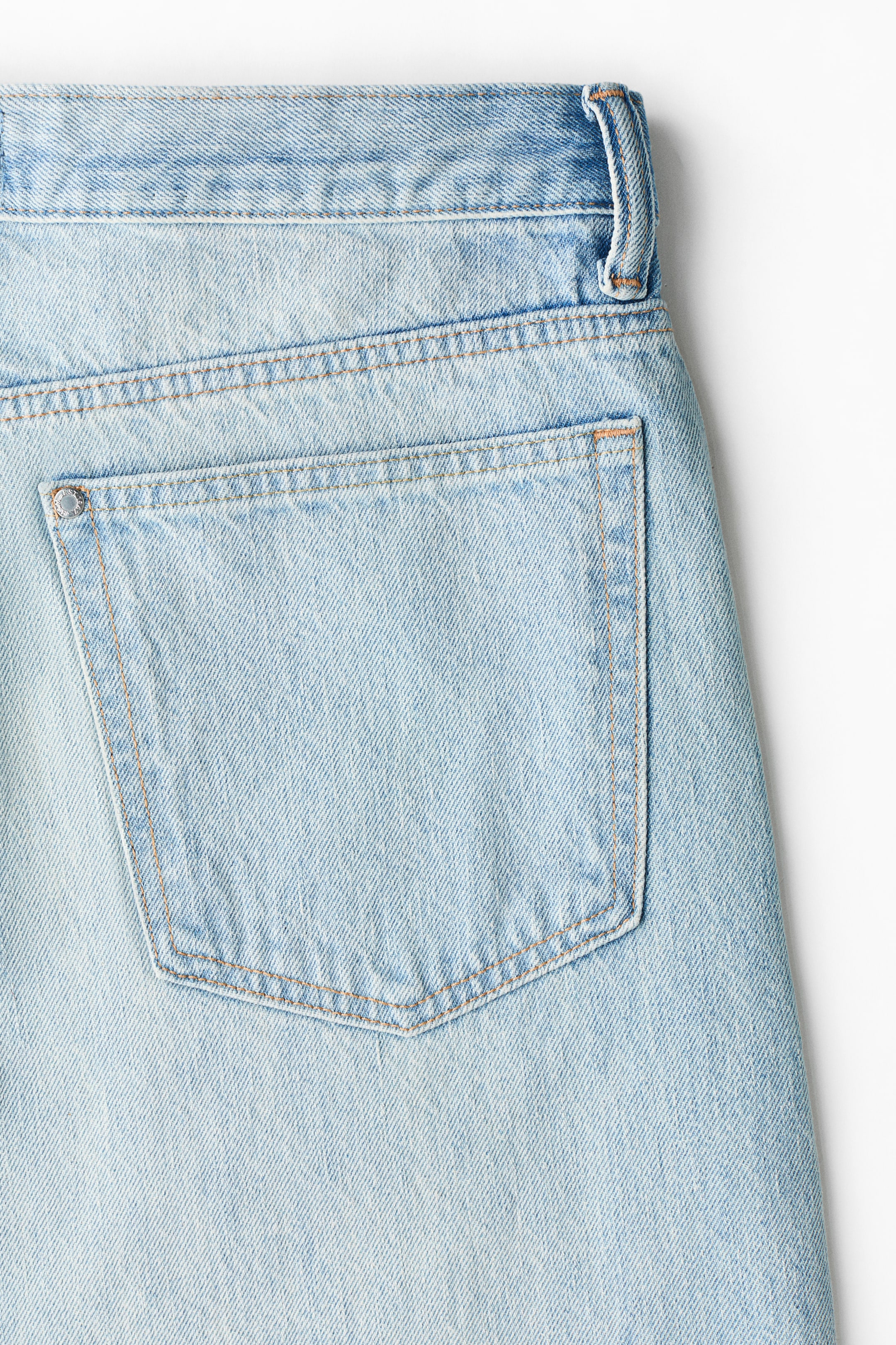Short Baggy en denim avec coutures tournantes