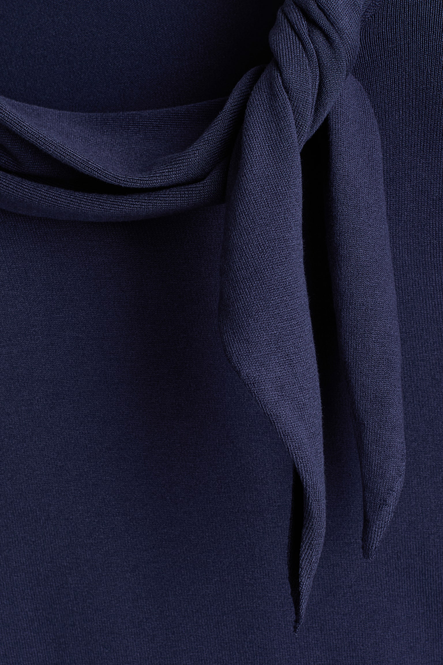 Scarf-collar jumper - Navy blue/Light blue - 2