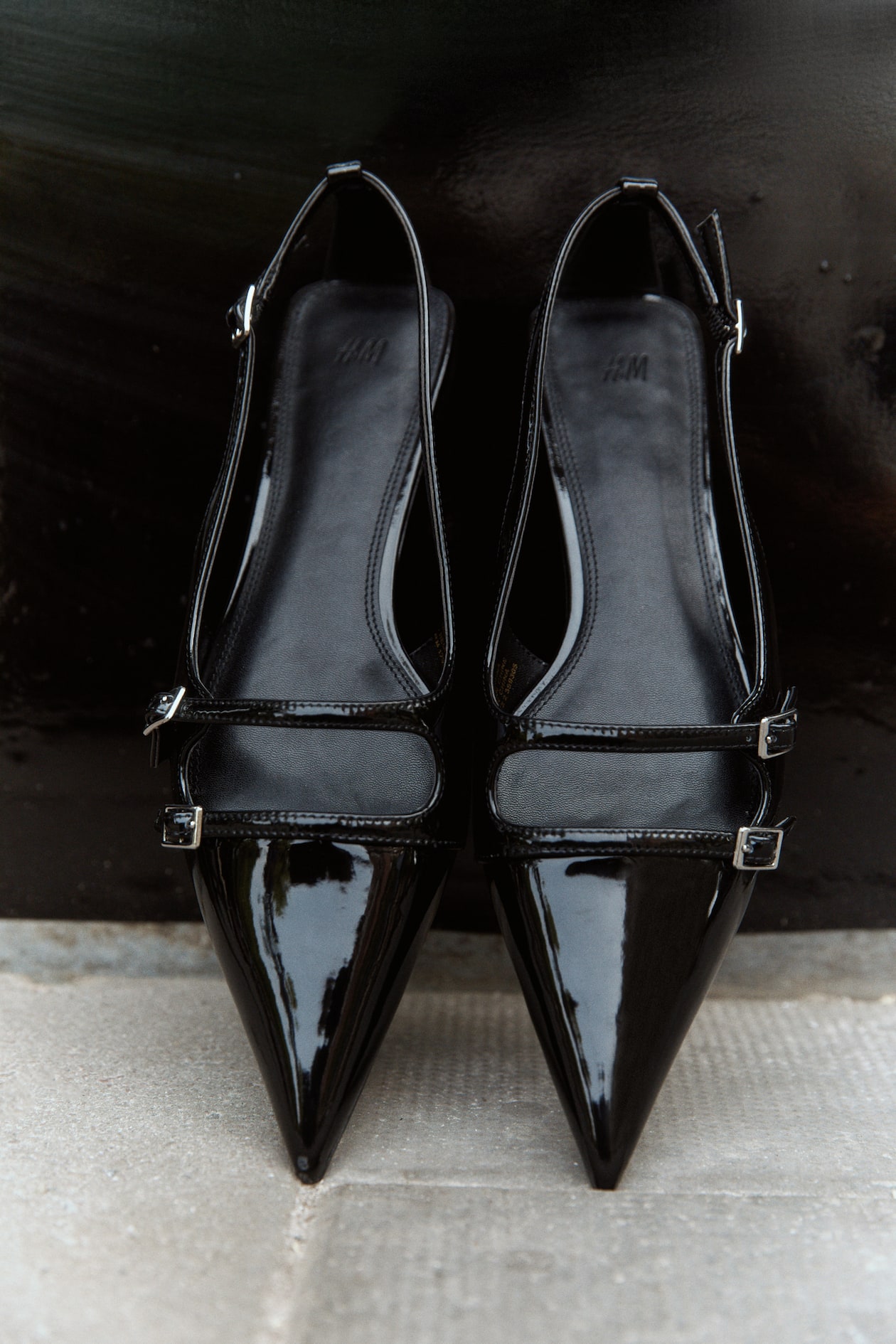 Women's Black Patent Slingbacks | H&M US