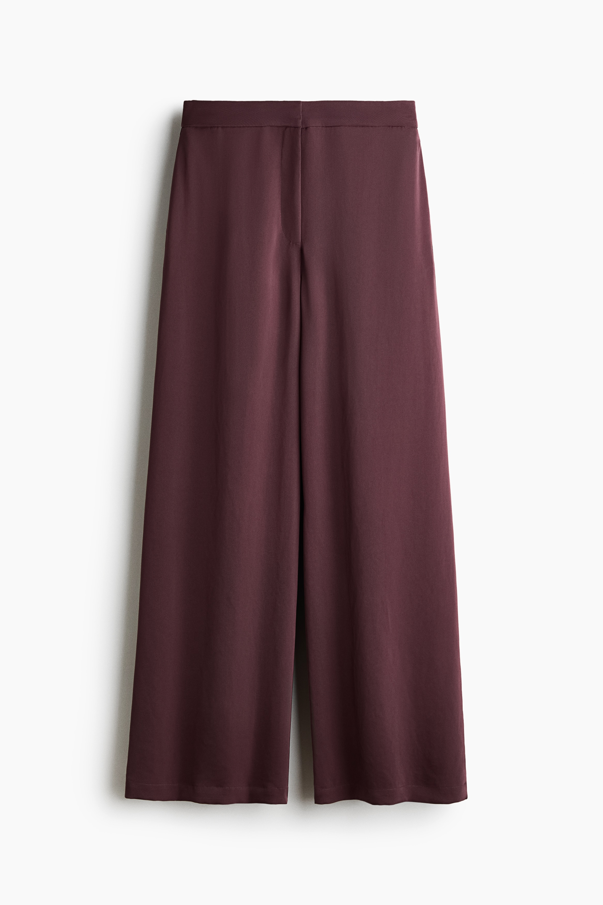 Wide trousers - Burgundy/Dusty green/Paisley pattern
