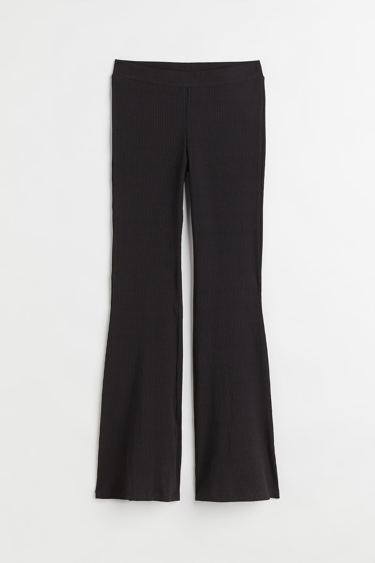 Flared leggings - High waist - Long - Black - Ladies | H&M GB