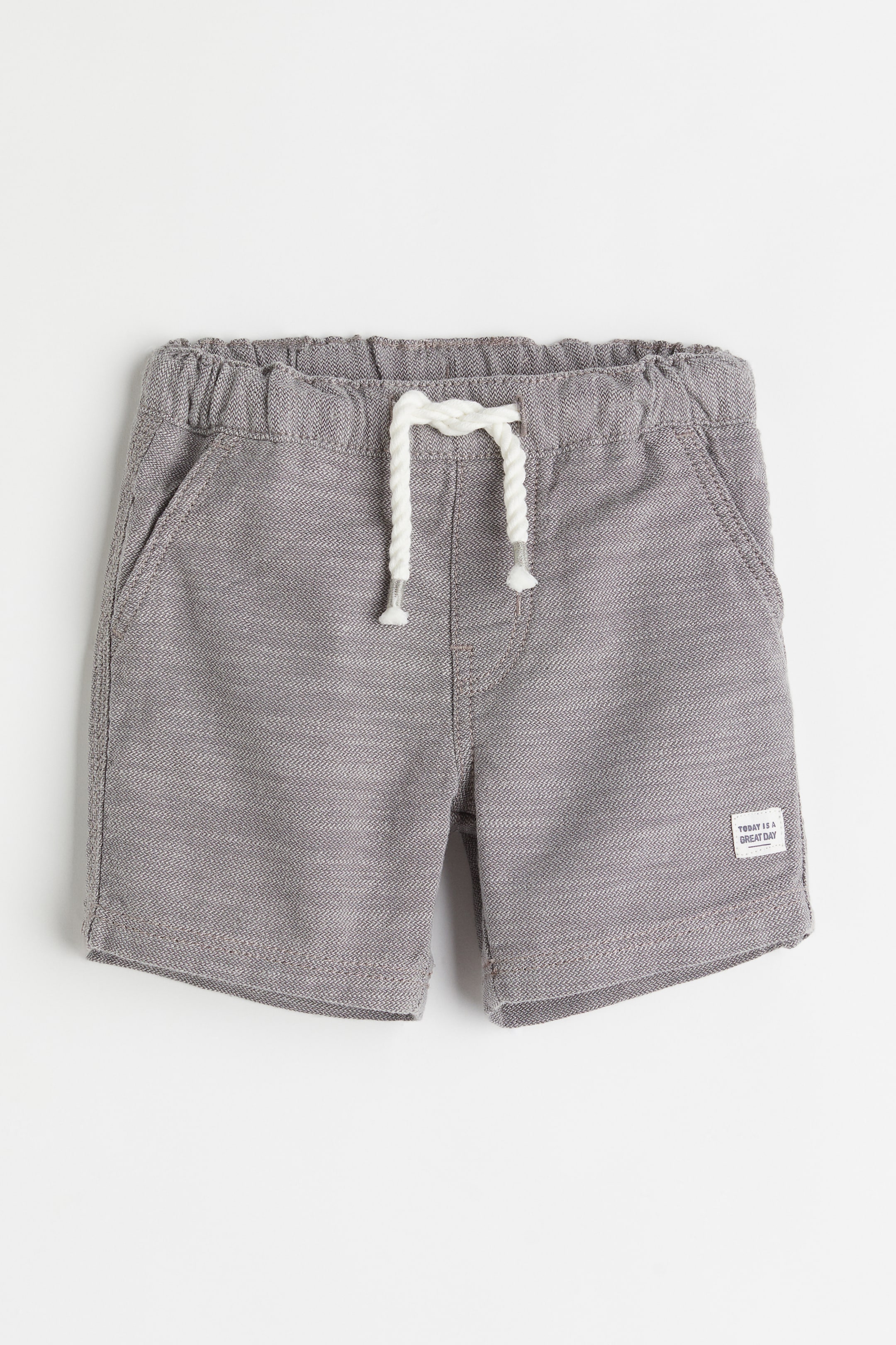 이미지 확대 보기: 슬러브 쇼츠 - 그레이 - Kids | H&M KR 1