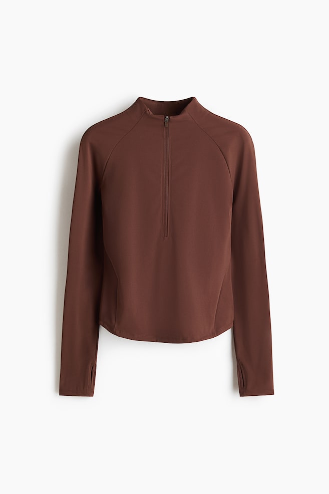 SculptMove™ Sports Top - Brown/Black - 1