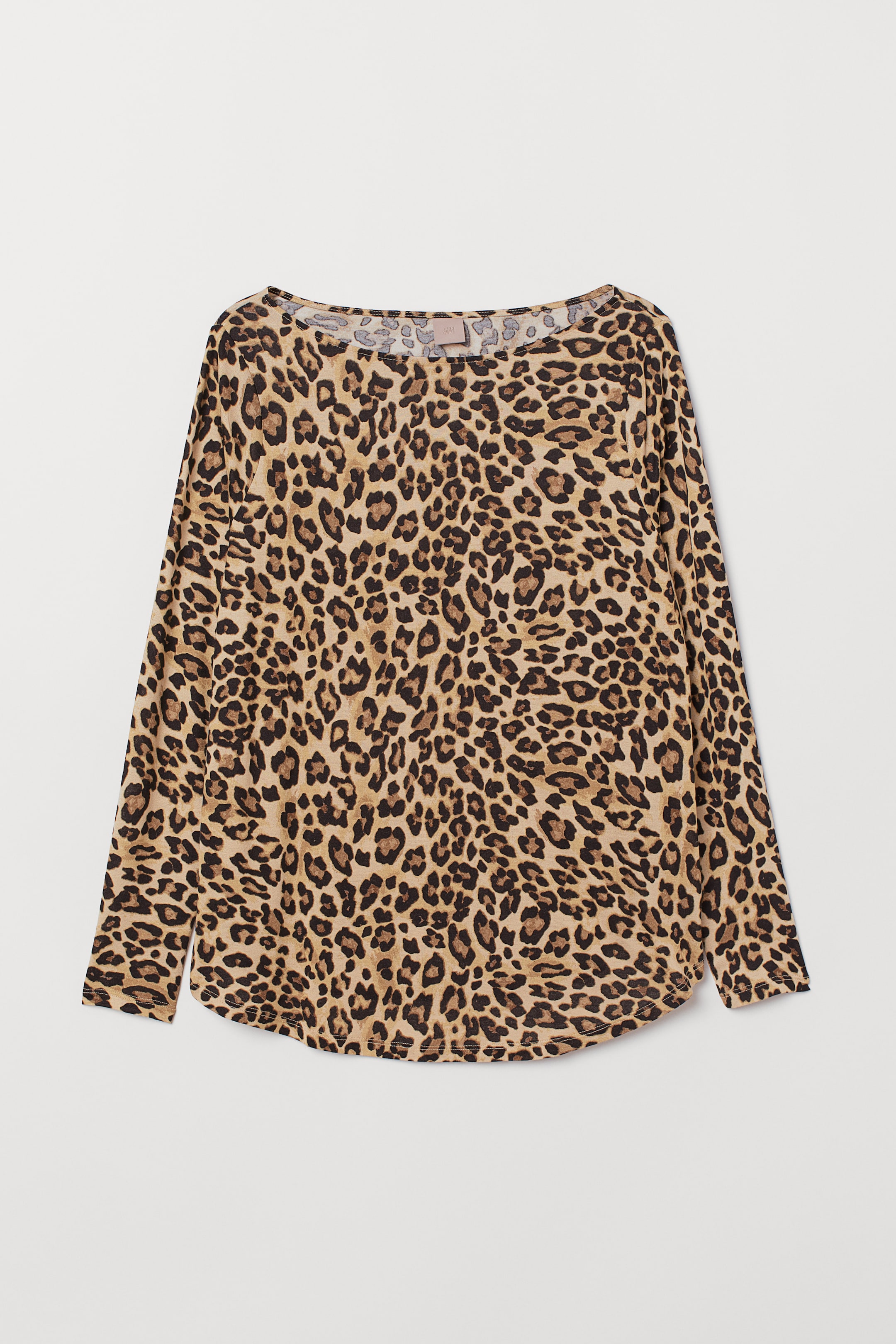 Größeres Bild ansehen: H&M+ Jerseyshirt - Beige/Leopardenmuster - Ladies | H&M DE 1