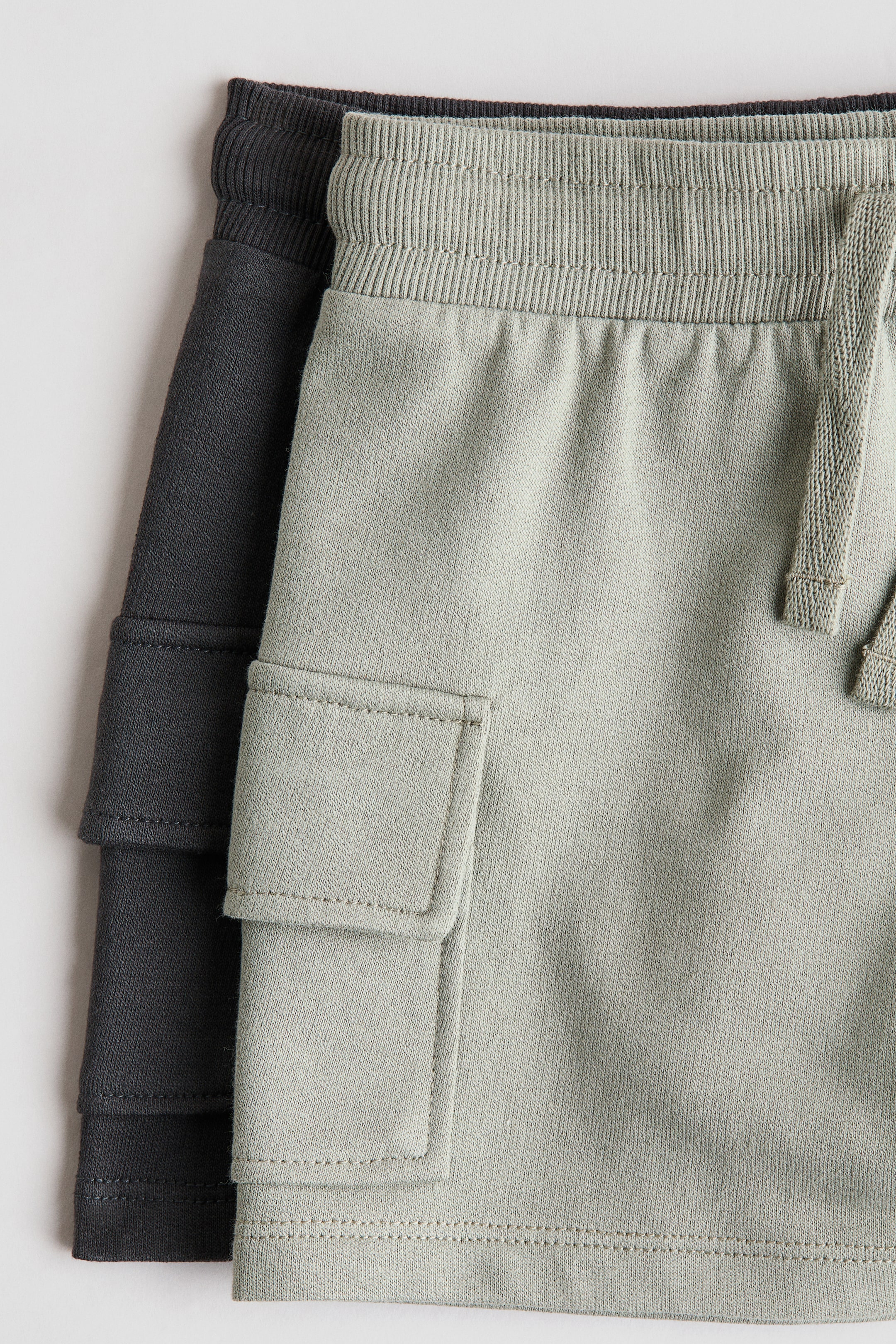 Детские брюки H&M 2-pack Cargo Sweatshorts — фото 2