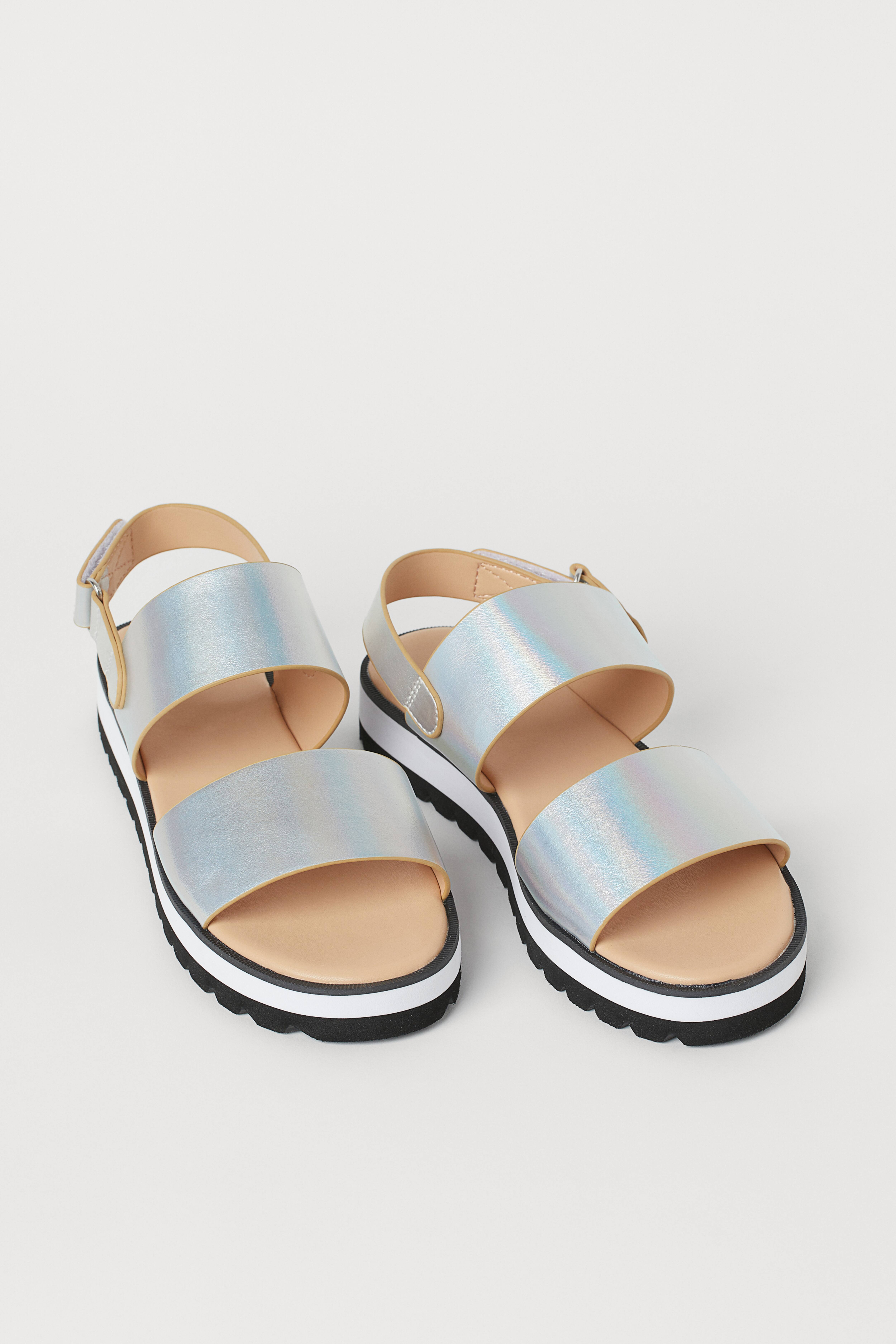 H&m shops silver sandals