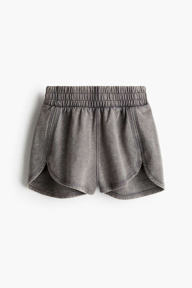 Sweatshorts im Washed-Look - Grau/Ausgewaschen - 1