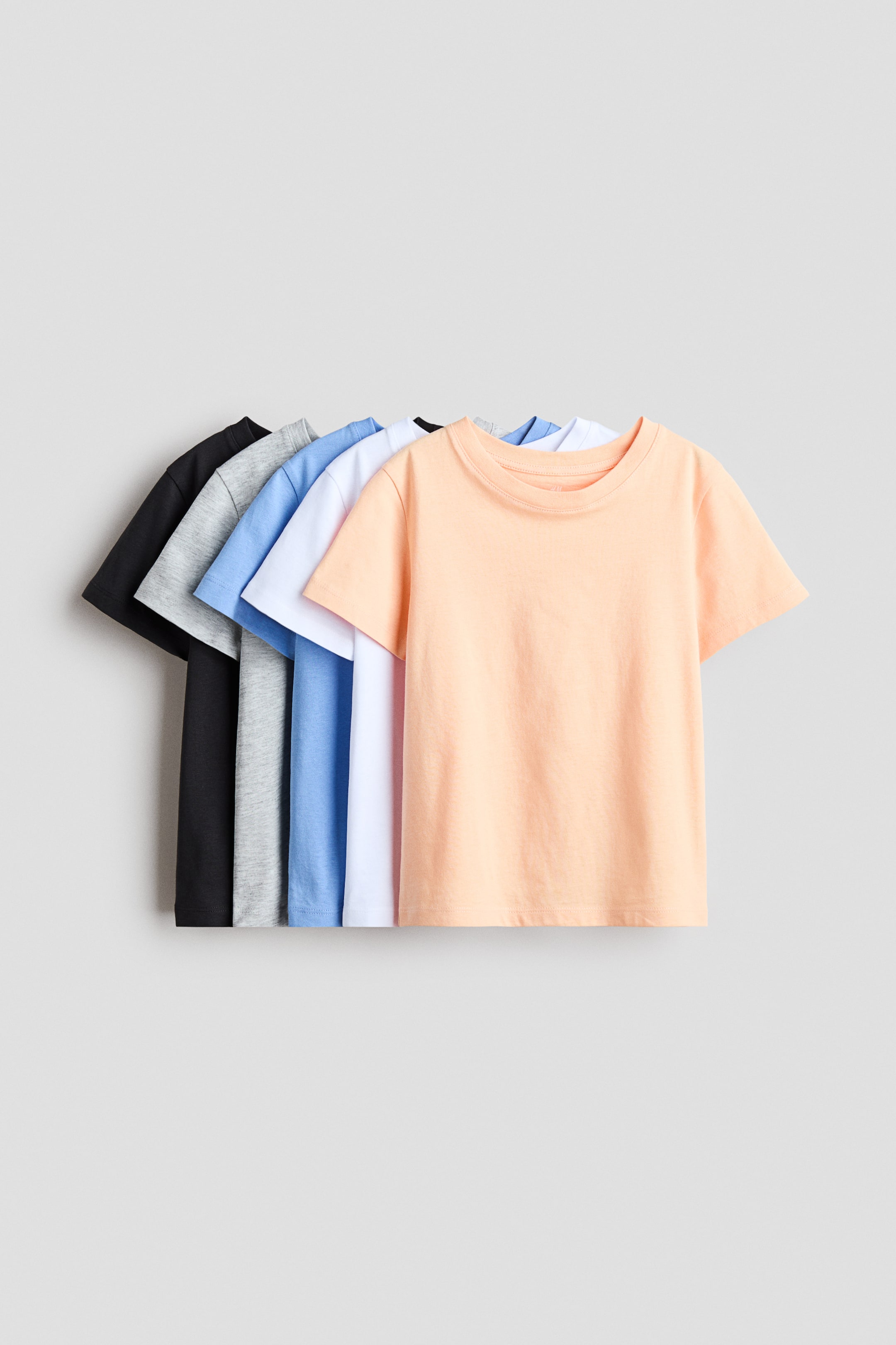 View larger image: 5-pack cotton T-shirts - Apricot/Blue - Kids | H&M 1