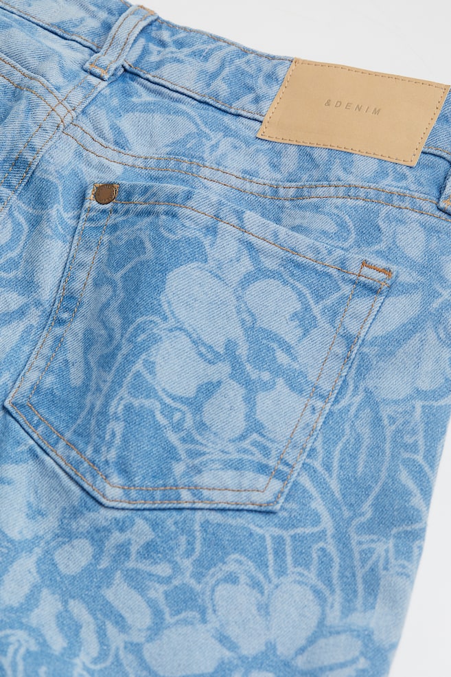 90s Flare Low Jeans - Denim blue/Floral/Pale denim blue - 3