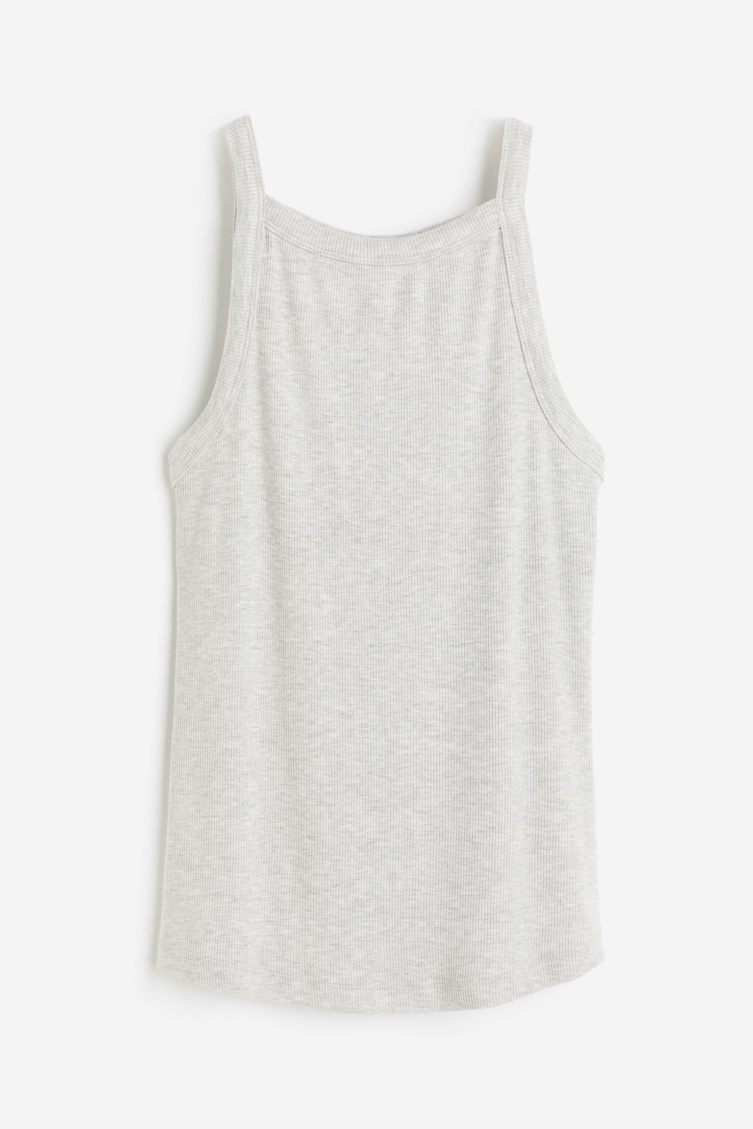 Sports vest top in DryMove™ - Light grey marl/Black - 2