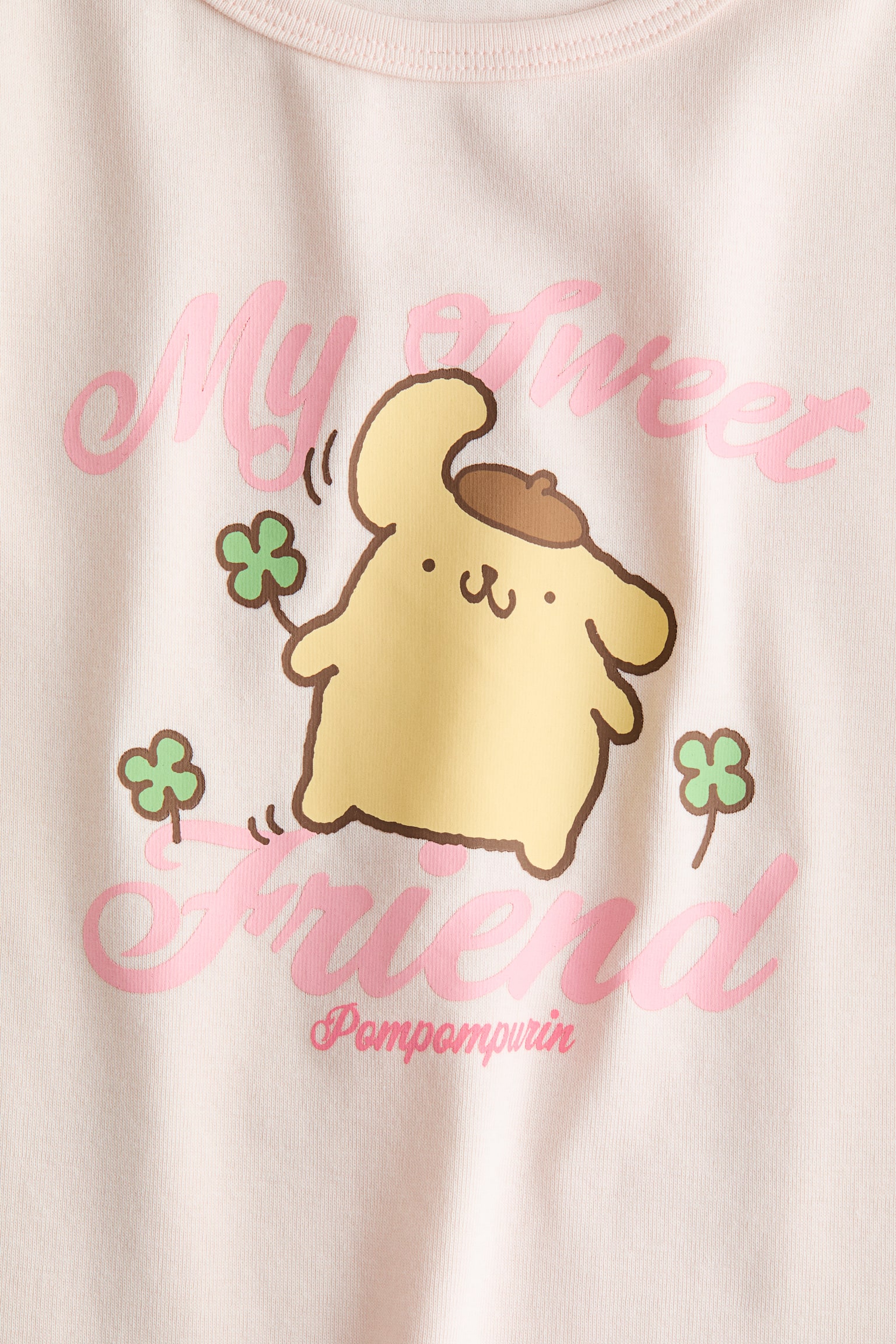 Print-motif cotton top - Light pink/Pompompurin/White/Lilo & Stitch/Cream/Snoopy - 2