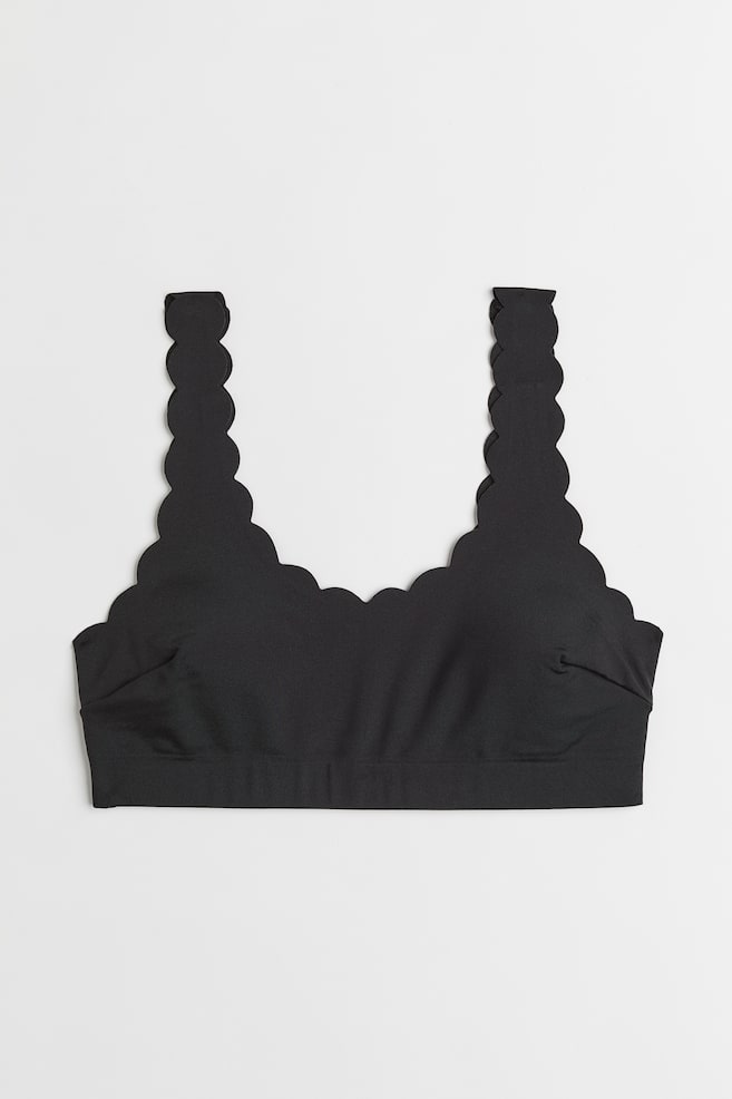 Haut de maillot paddé - Noir/Vert foncé - 1