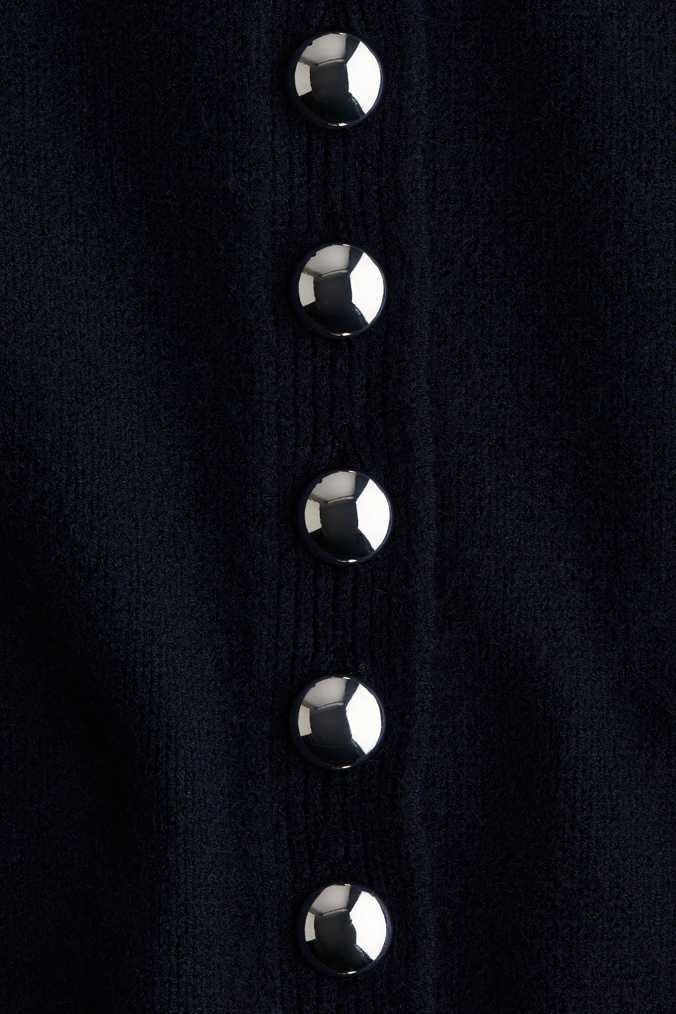 Knitted button-front dress