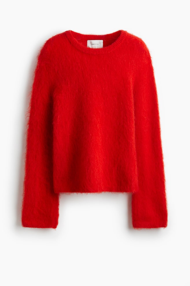 Mohair-blend jumper - Bright red/Dark grey marl/Black/Dark beige/Bright blue/Cream - 1