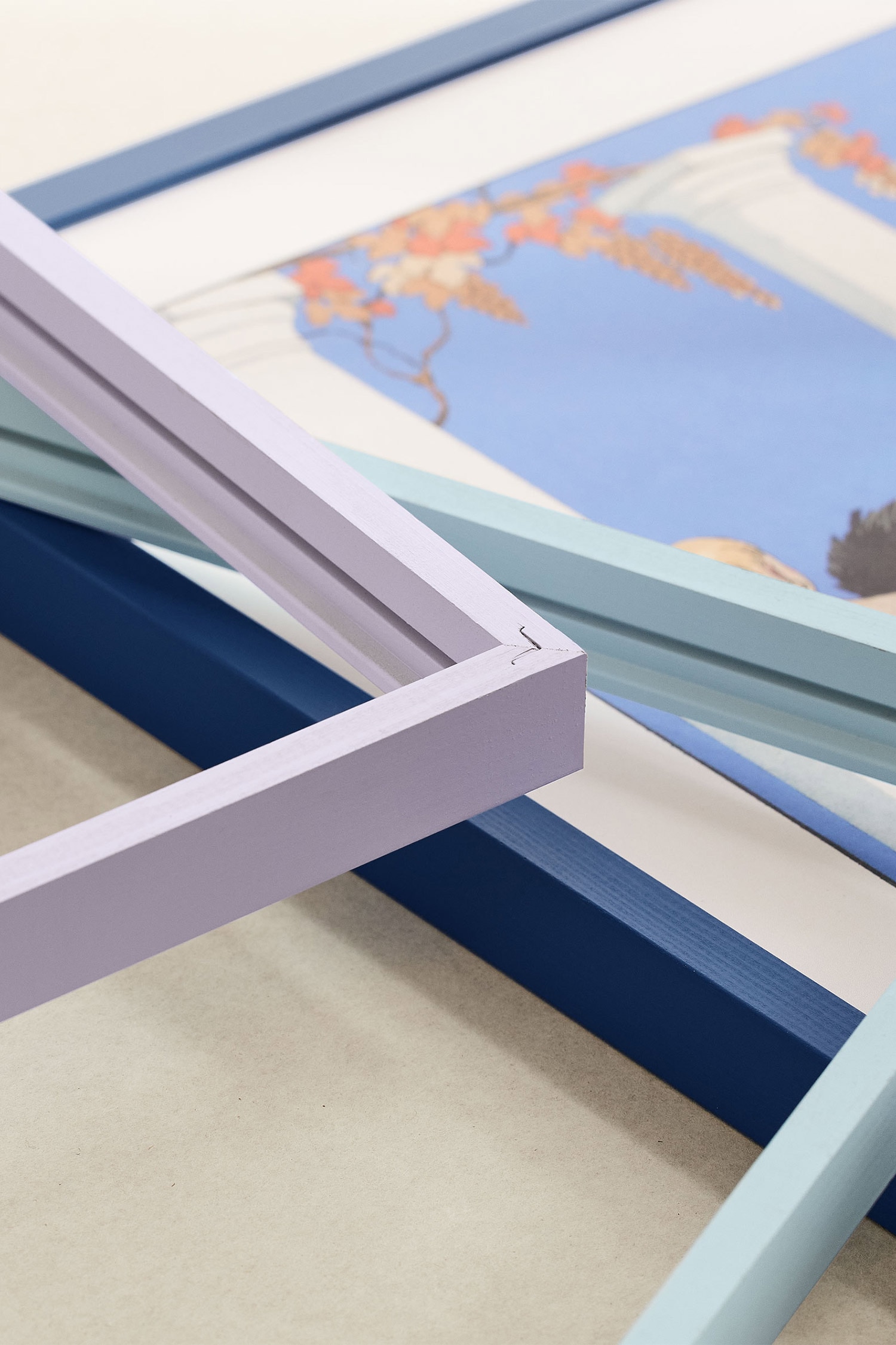 Fotolijst Hout - Blauw/Groen/Oranje/Roze/Geel/Pastelblauw/Rood/Bruin