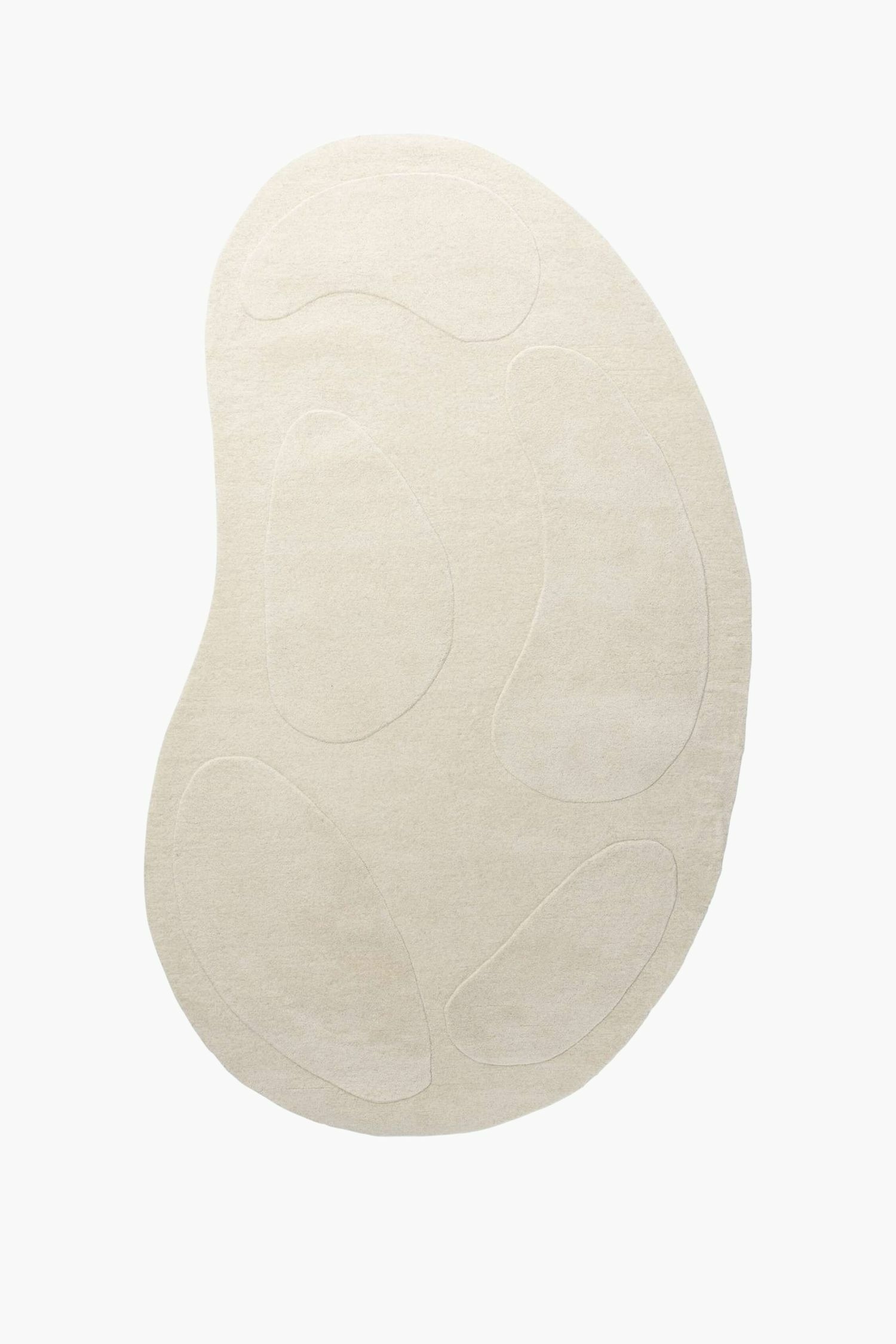 Enard Tæppe - Uld, Hvid