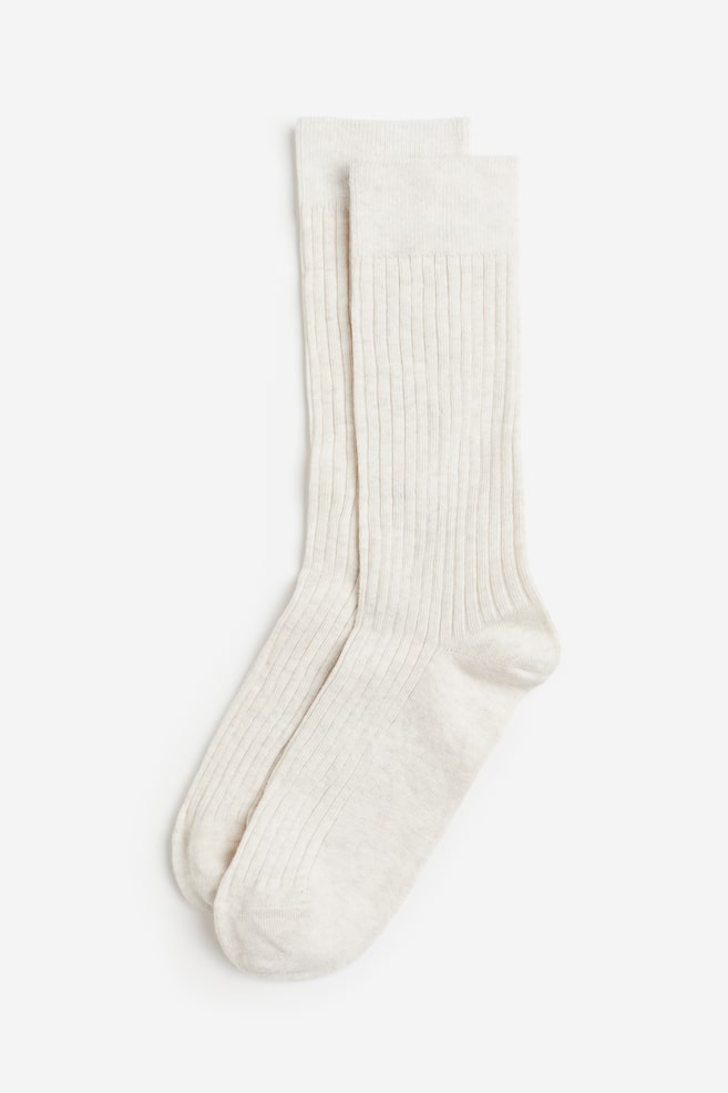 Lot de 5 paires de chaussettes - Beige foncé/marron foncé/beige/Noir/gris/blanc - 4