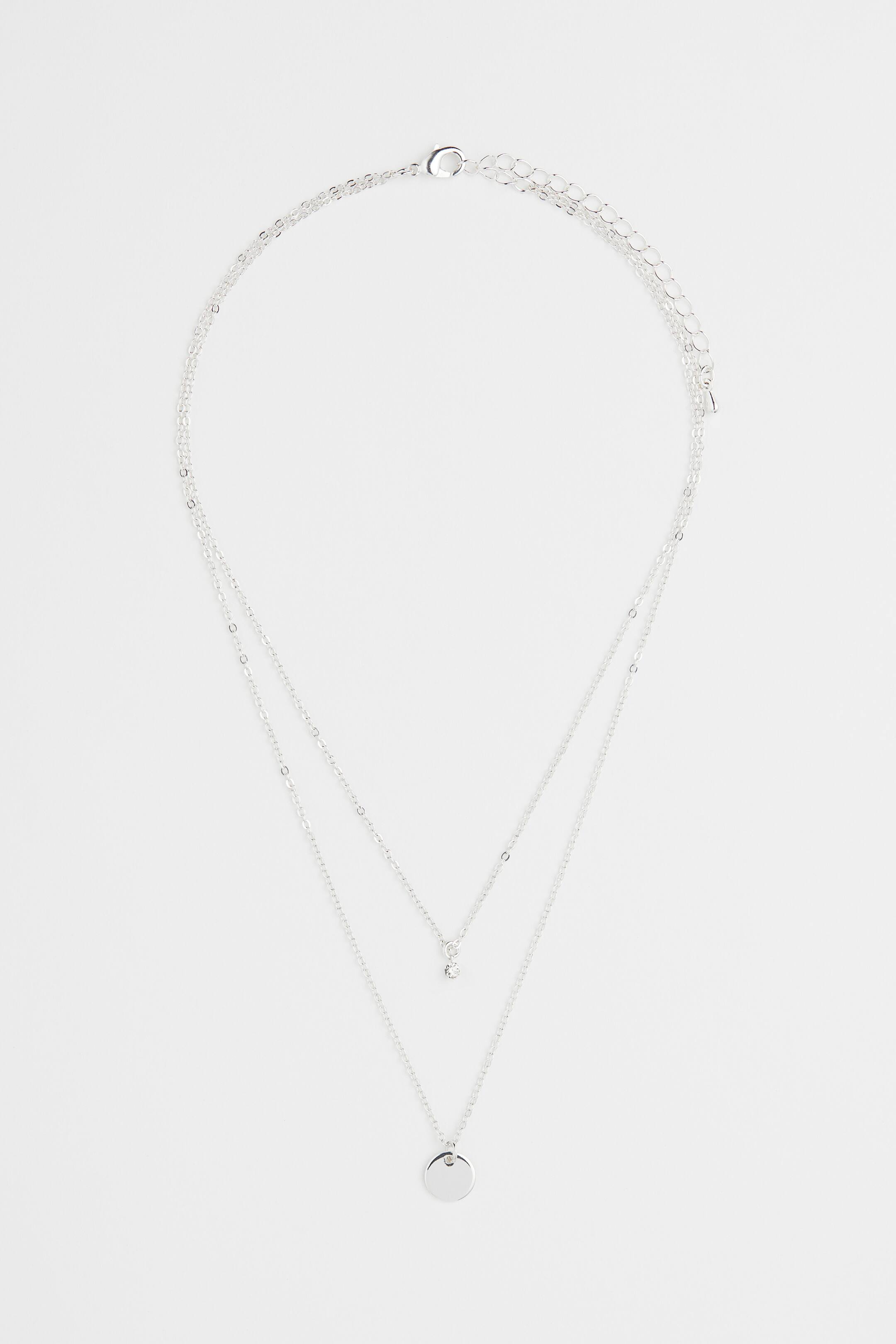 Visa större bild: Tvåradigt halsband - Silver - DAM | H&M SE 1