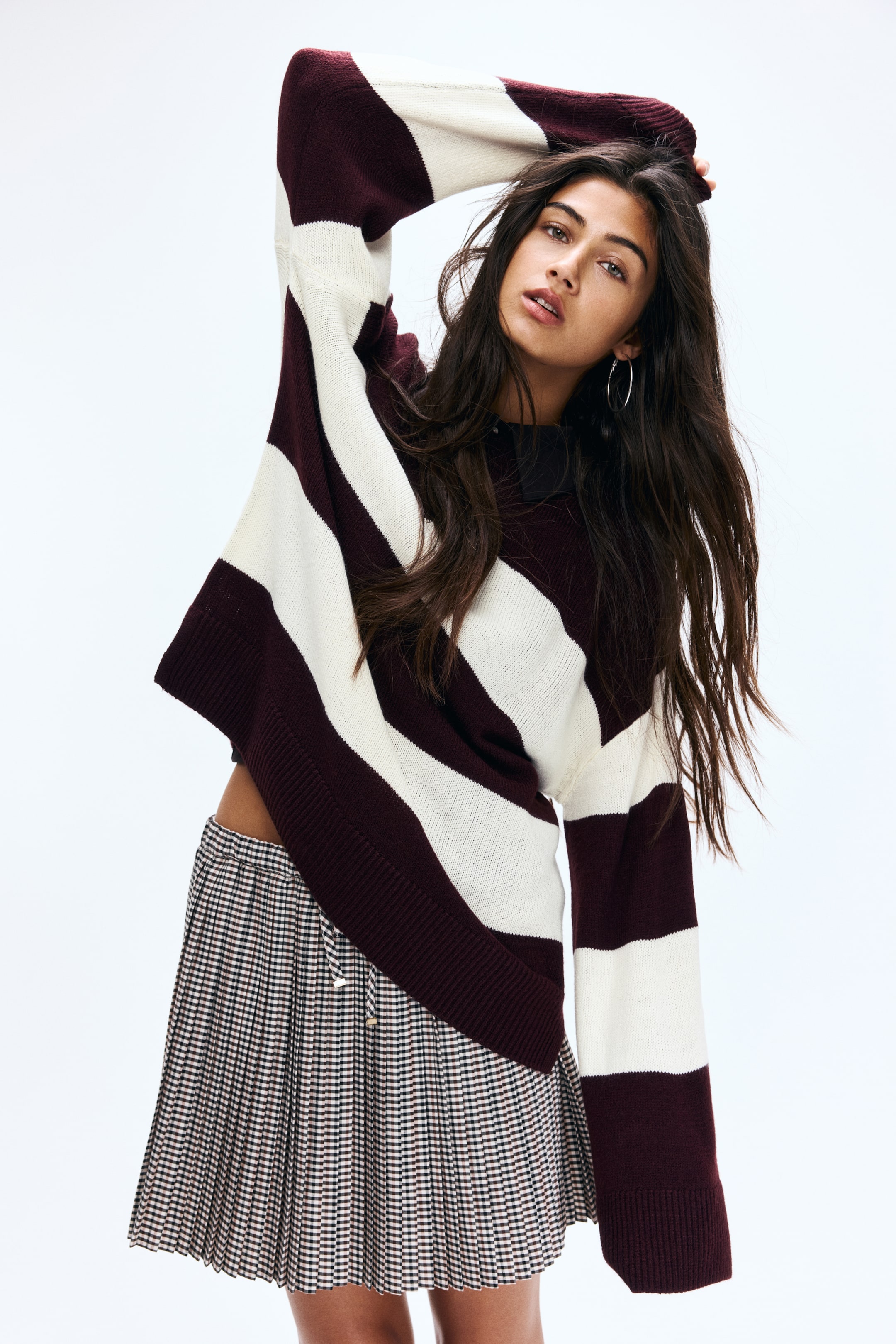 View larger image: Jumper - Burgundy/Striped - Ladies | H&M IN 1