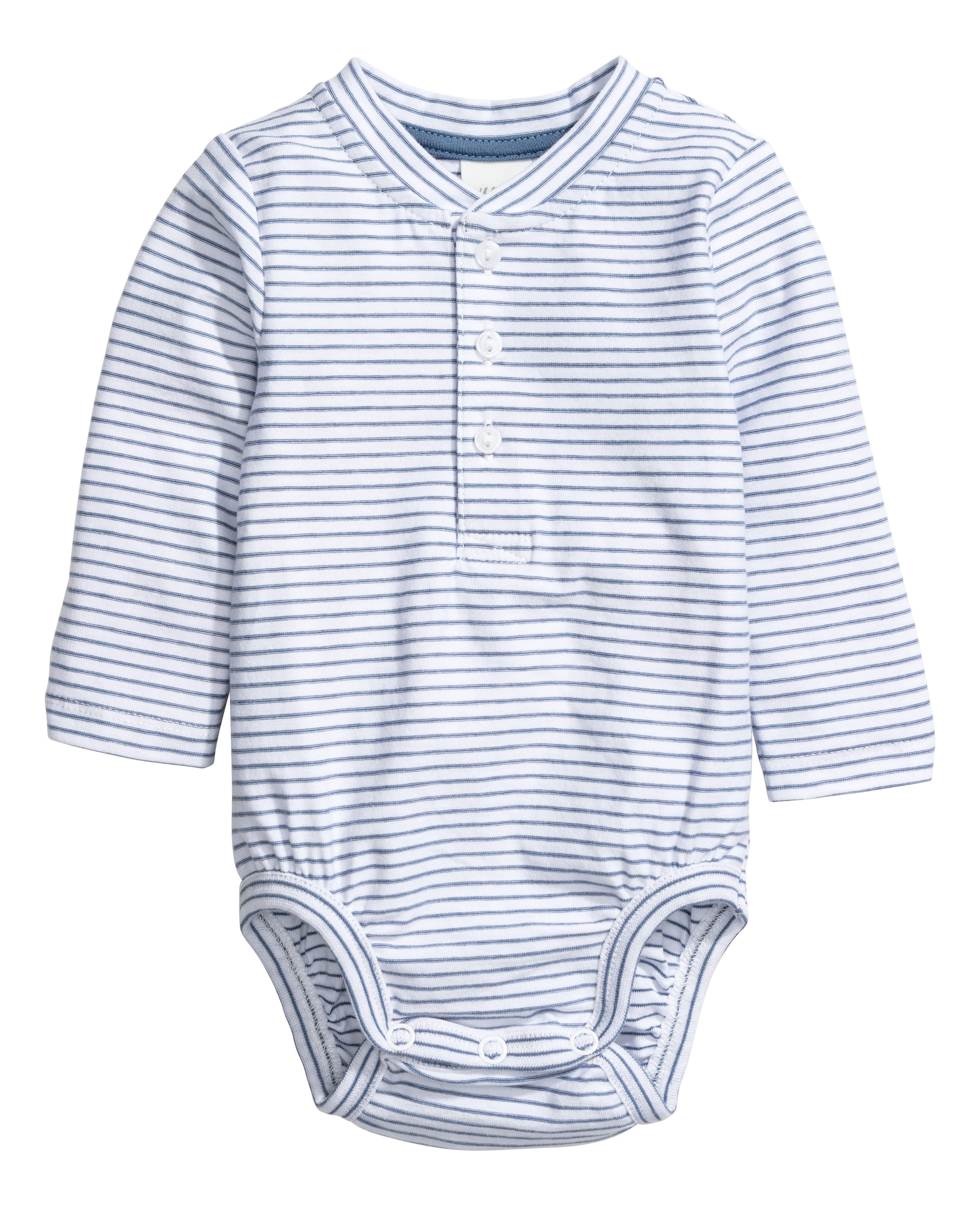 View larger image: Bodysuit and dungarees - White/Grey - Kids | H&M GB 1