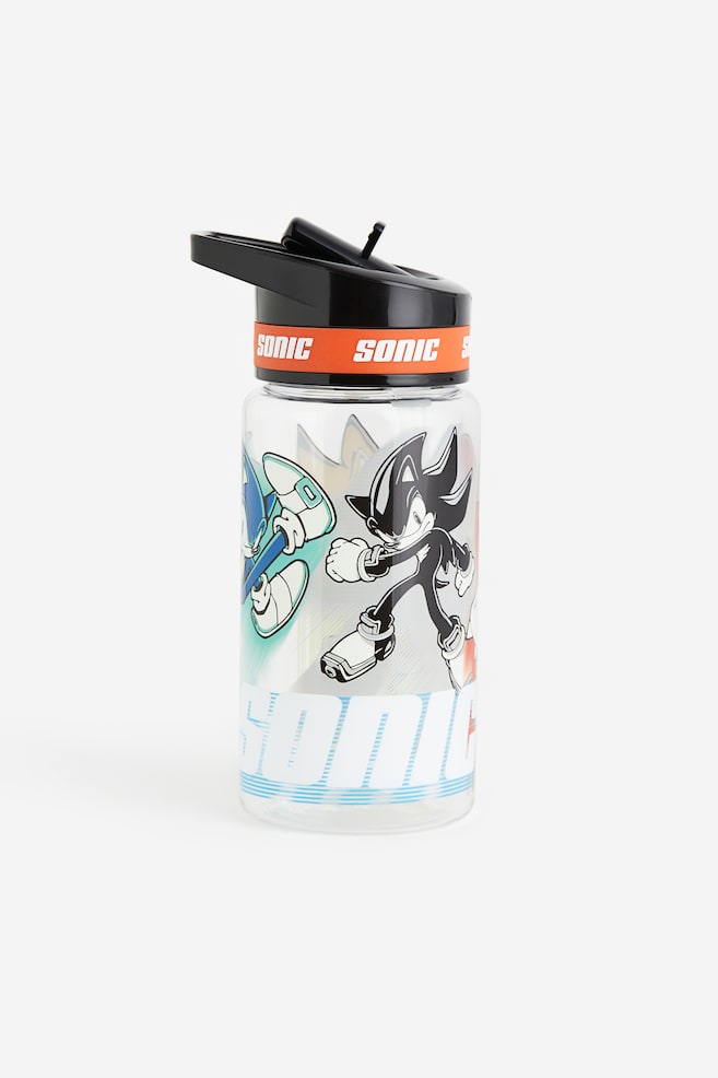 Printed water bottle - Black/Sonic the Hedgehog/Light blue/Pokémon - 1