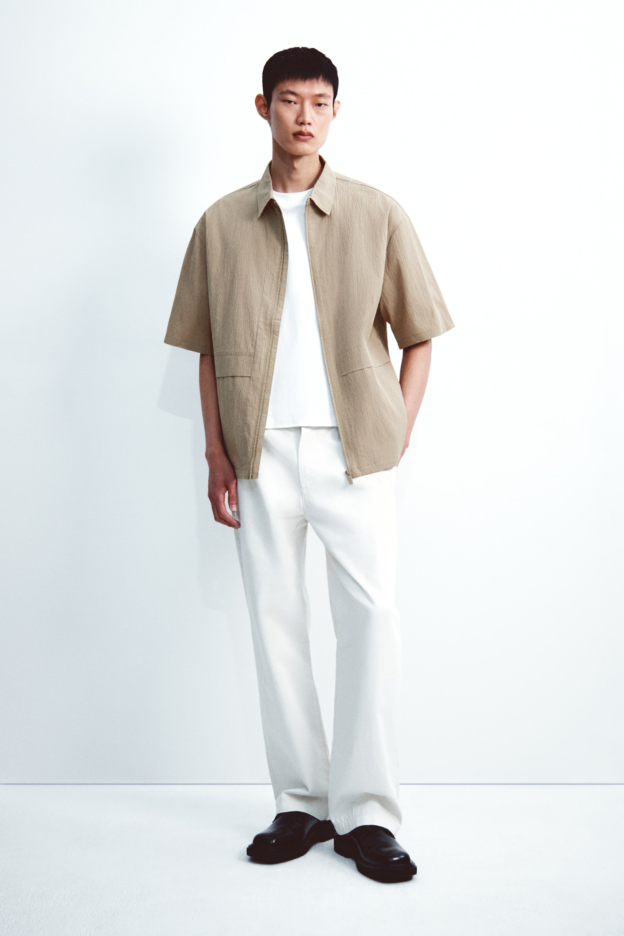 View larger image: Short-sleeved jacket - Beige - Men | H&M MY 2