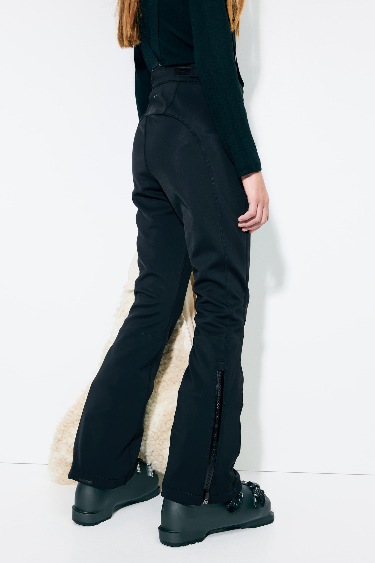 Pantalón de esquí repelente al agua - Negro/Lila berenjena/Crema - 7