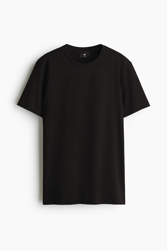 Мужские футболки H&M Slim Fit Pima Cotton T-shirt