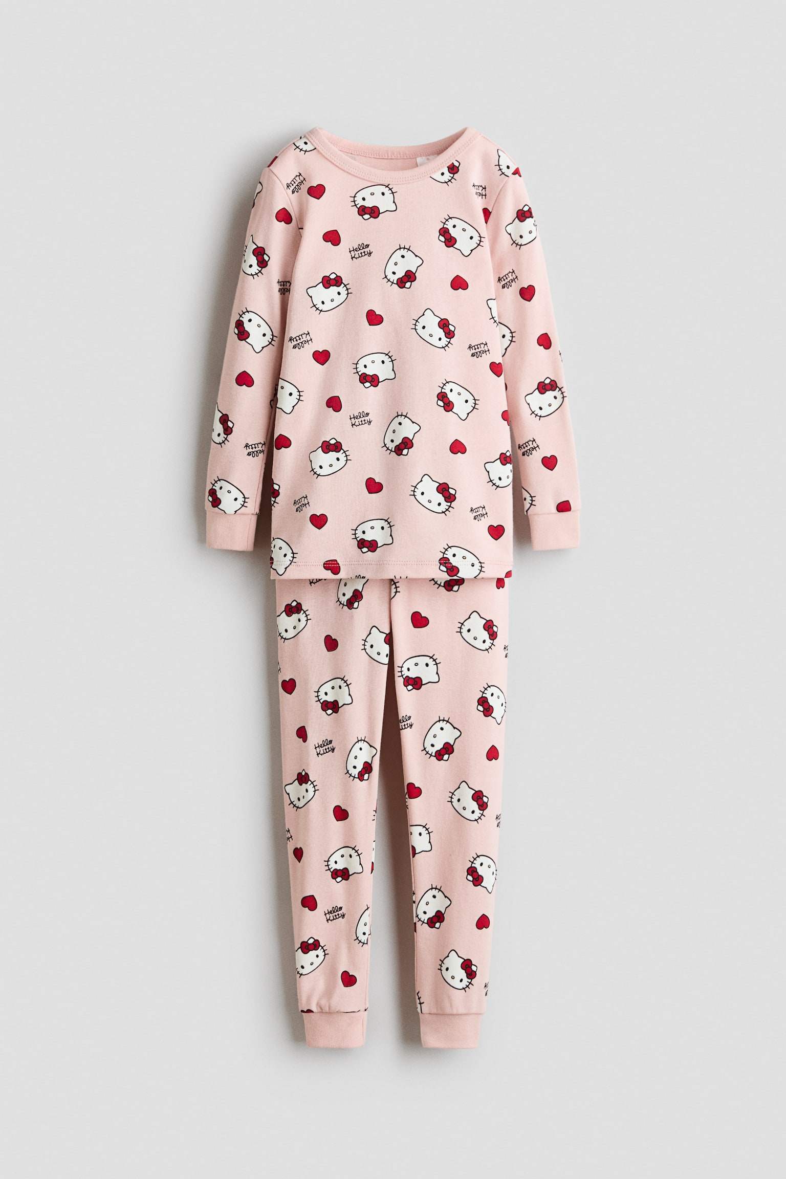 Pyjama imprimé confortable en coton - Rose clair/Hello Kitty
