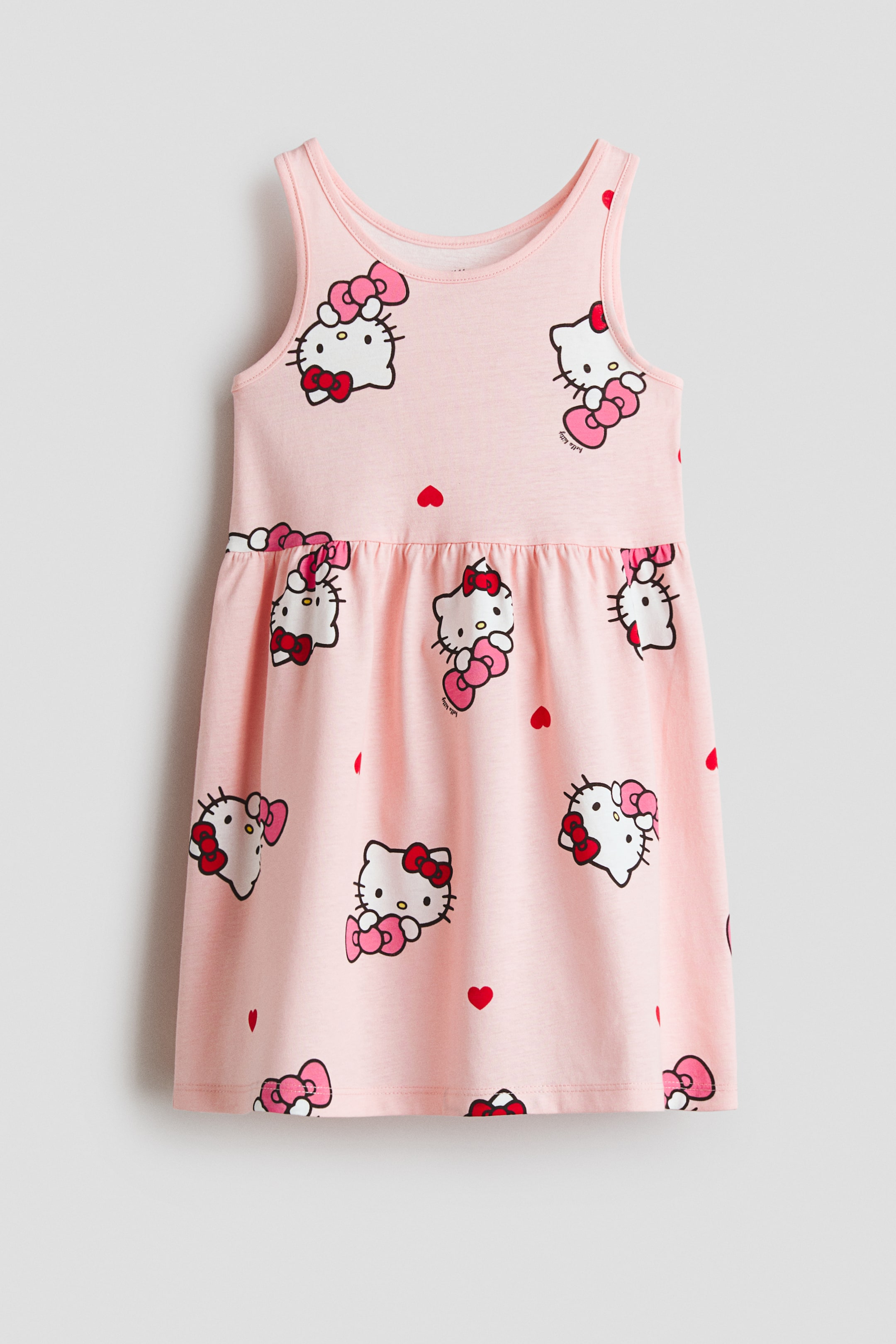 查看大圖: 圖案棉質洋裝 - 淺粉紅色/Hello Kitty - Kids | H&M HK 1