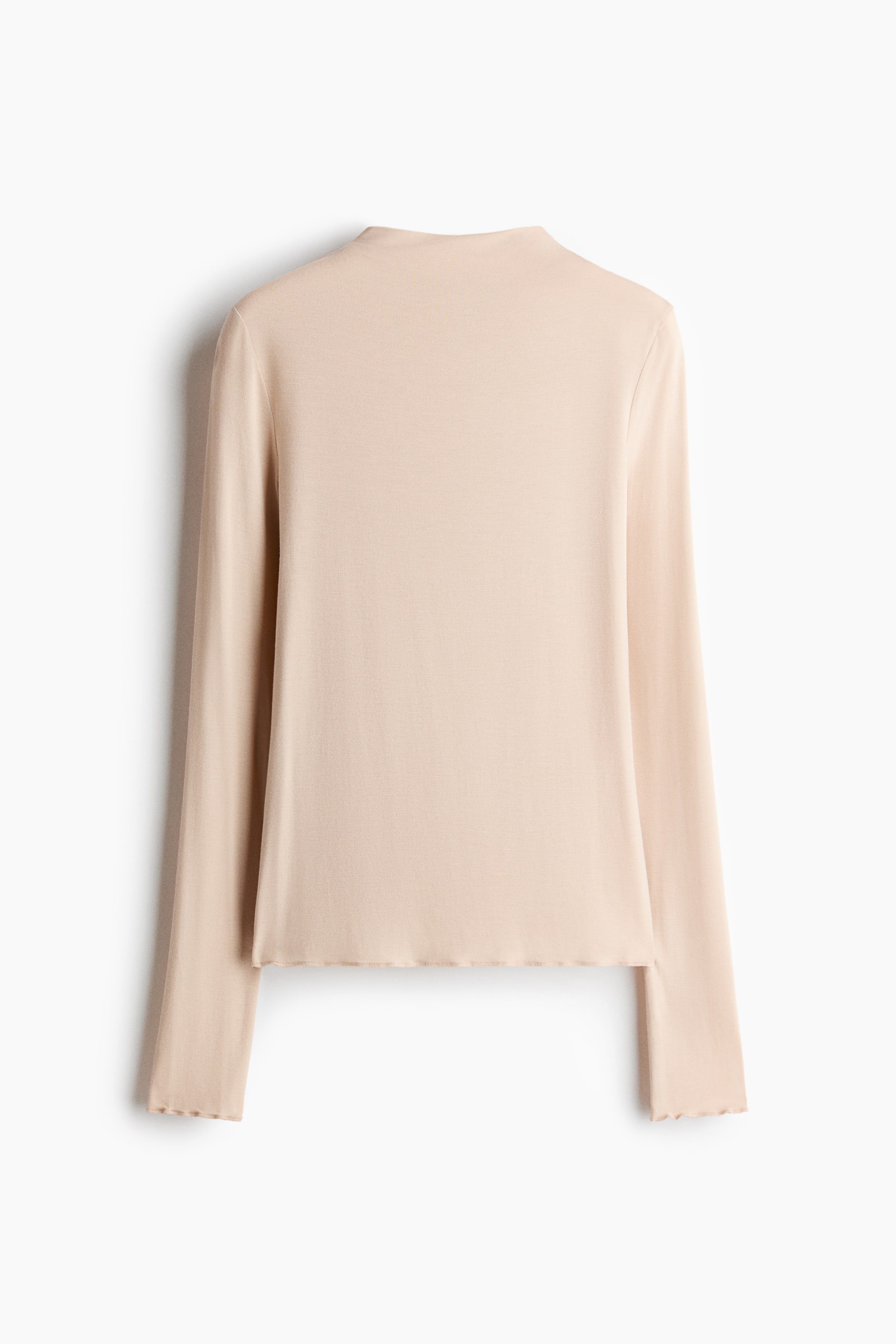 View larger image: Mock Turtleneck Top - Light beige - Ladies | H&M PH 4