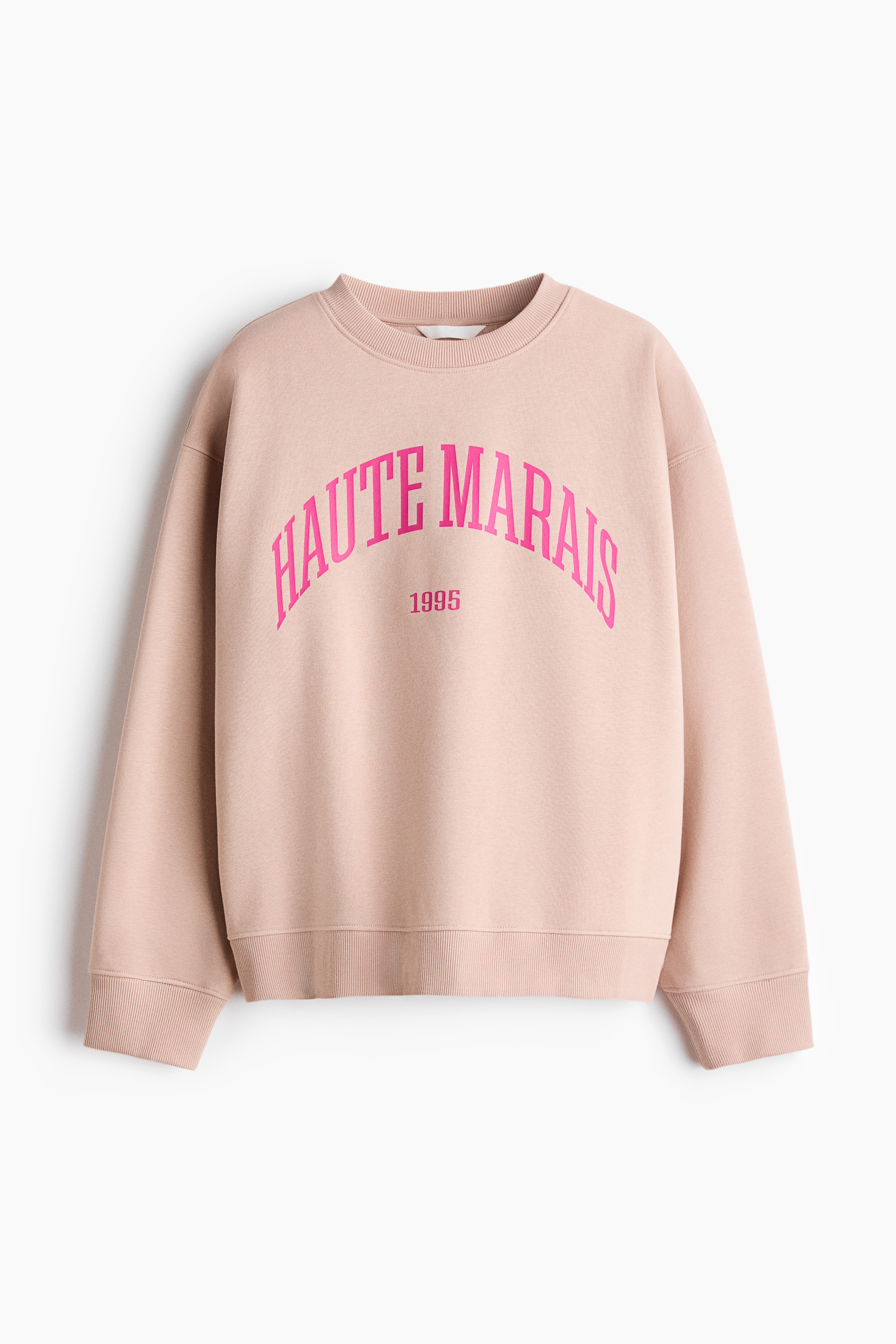 Motif-detail sweatshirt - Peach pink/Haute Marais/Dark plum purple/Paris/Mustard yellow/Archives/Green/Paris