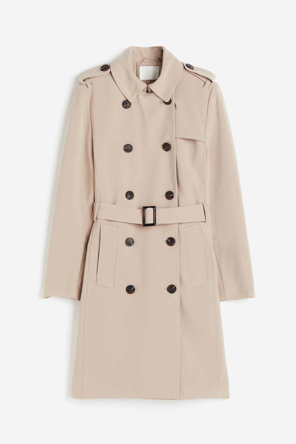 ダブルブレストトレンチコート - ベージュ - レディース | H&M JP