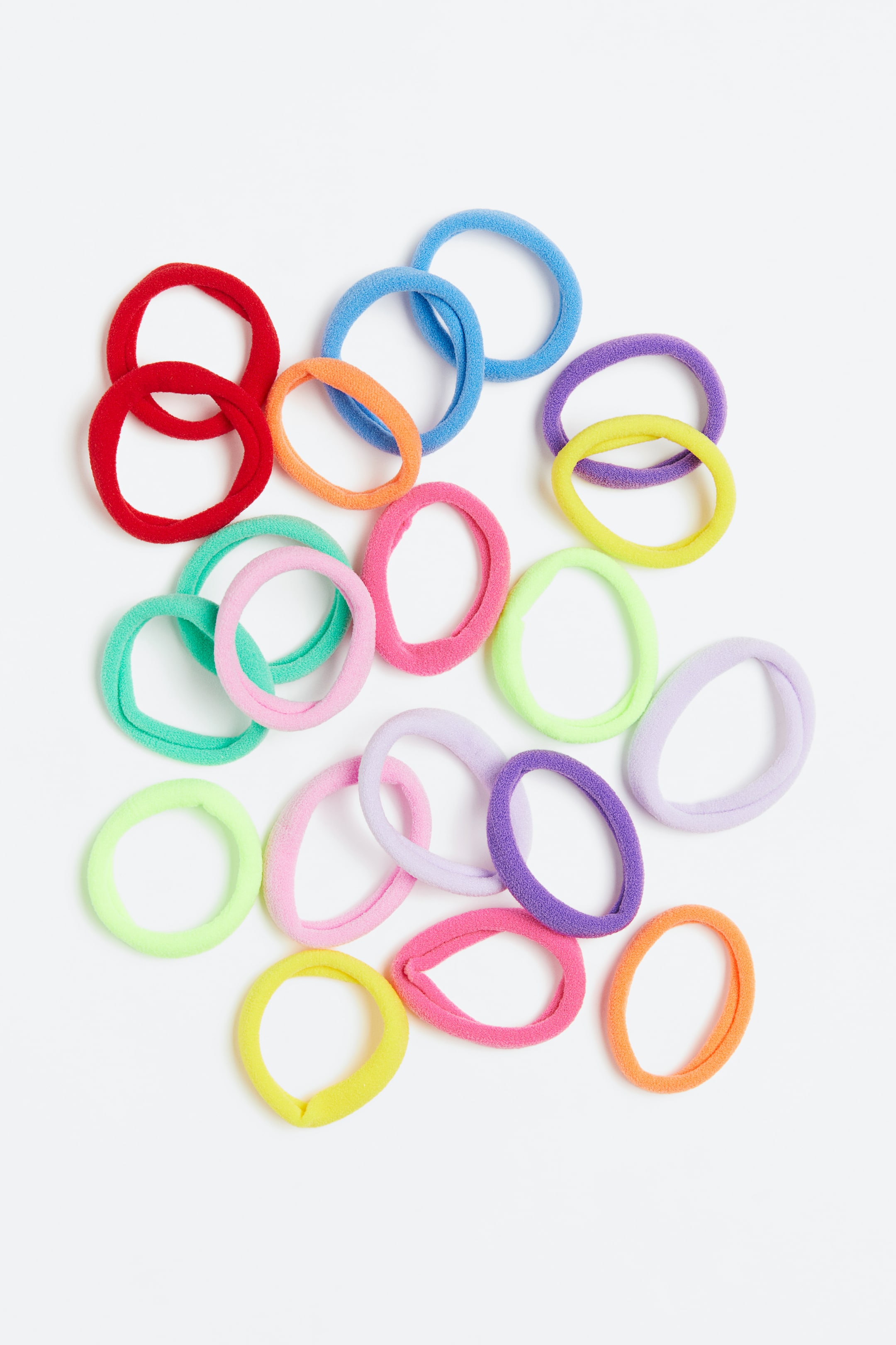 View larger image: 20-pack Hair Elastics - Yellow/pink - Kids | H&M US 1