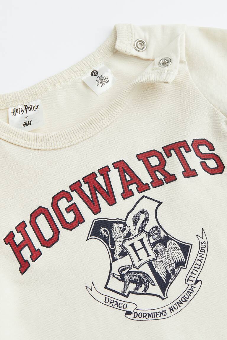 Pigiama Harry Potter Per Bambina - Con Stampa Glitter Hogwarts - Foto 7