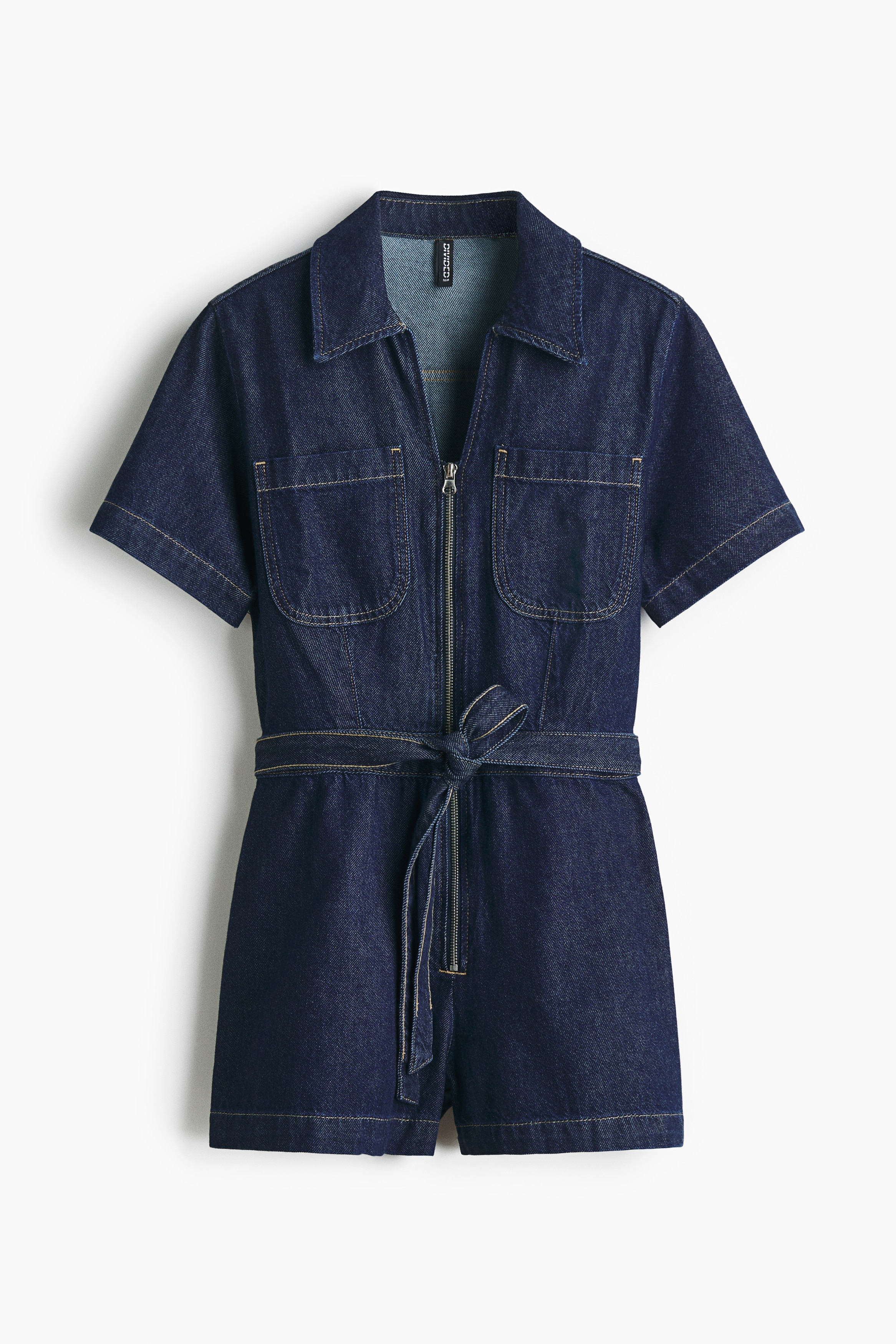 Denim playsuit - Dark denim blue