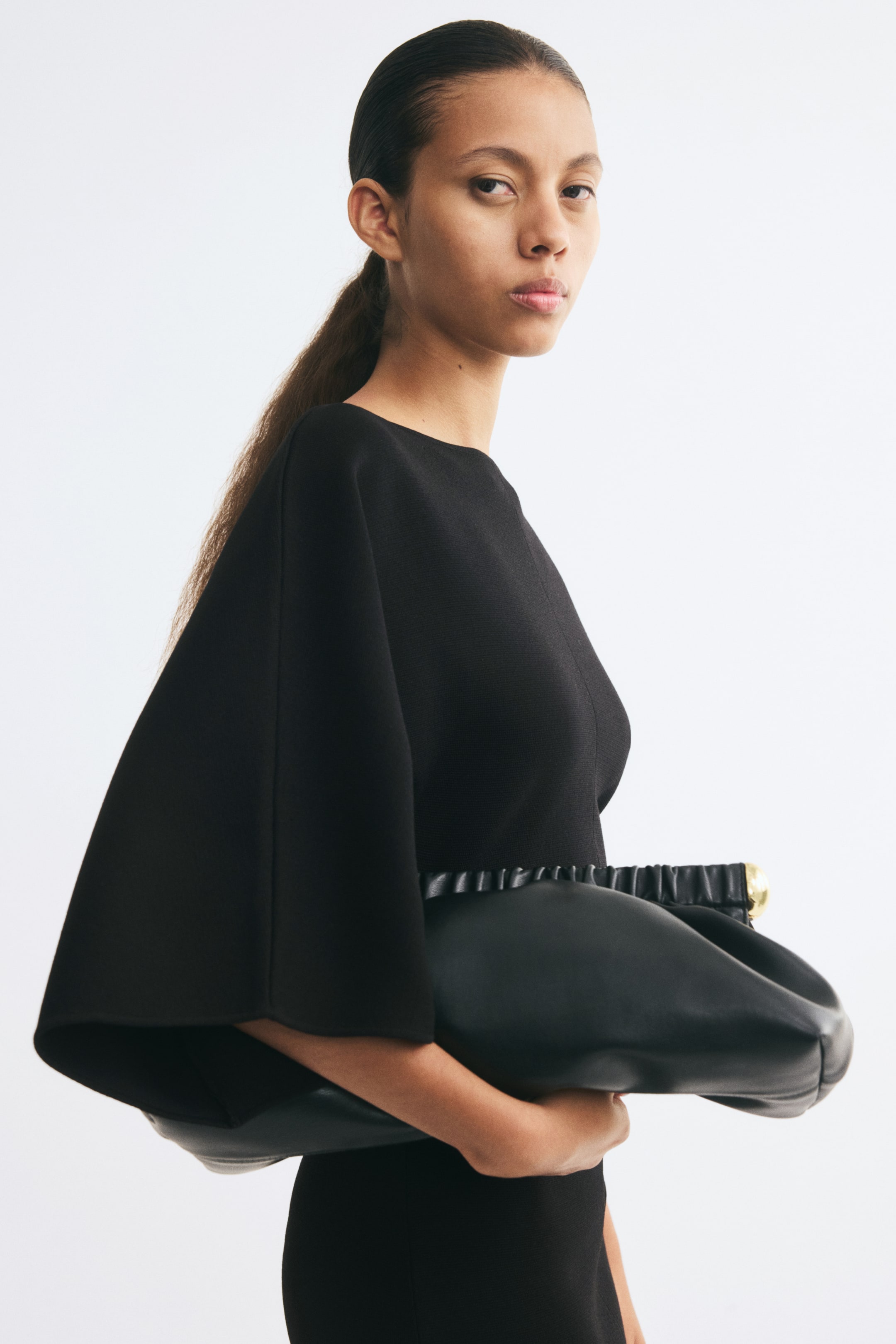 Draped Midi Dress