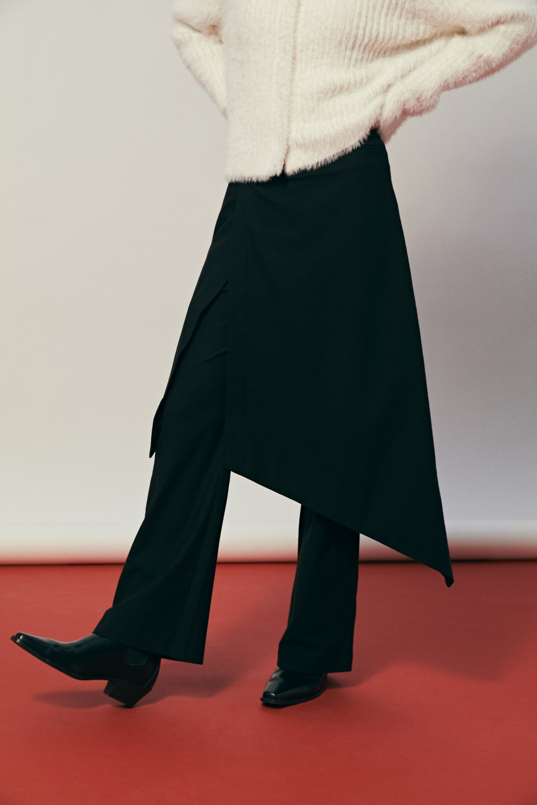 이미지 확대 보기: 스커트 레이어드 팬츠 - 블랙 - 여성 | H&M KR 2