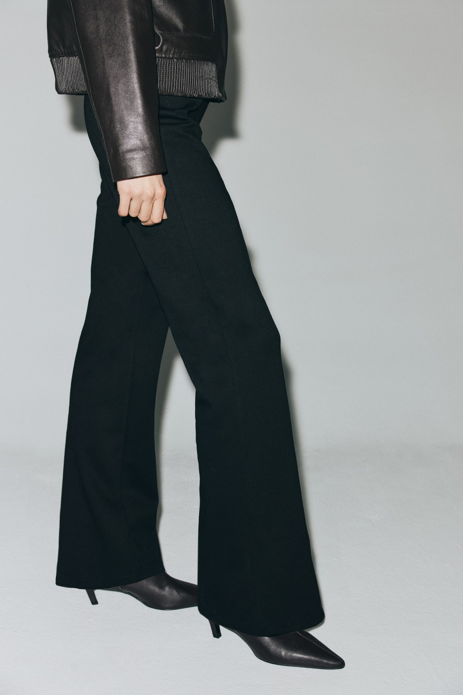 Interlock trousers - Black/Brown - 3