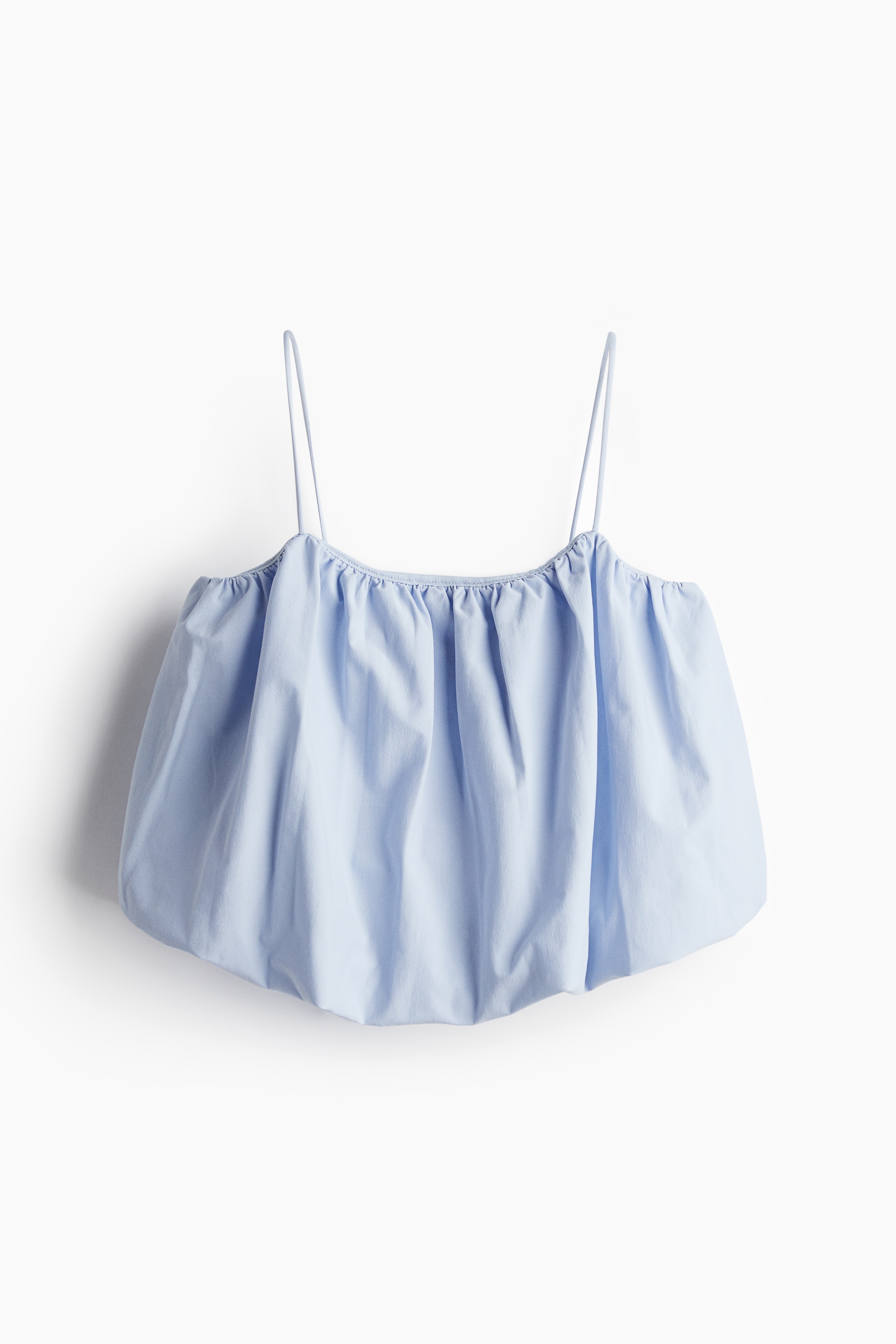 Bubble Hem Cami - Light blue/Black/White