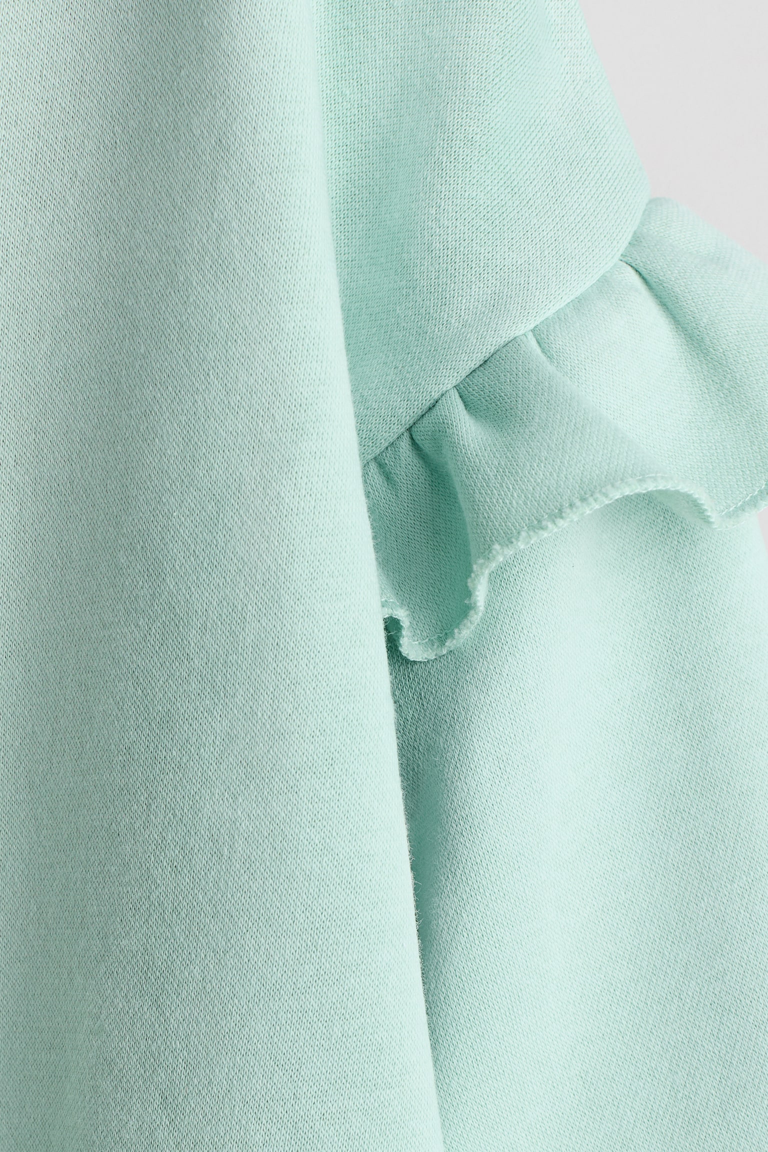 Frilled sweatshirt - Mint green/Coral pink/Dark grey/Hearts/Light purple - 2