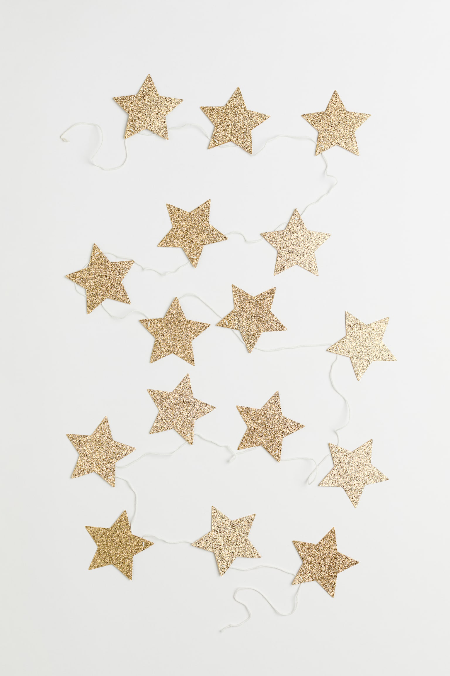 Glittery star garland - Gold-coloured - 1