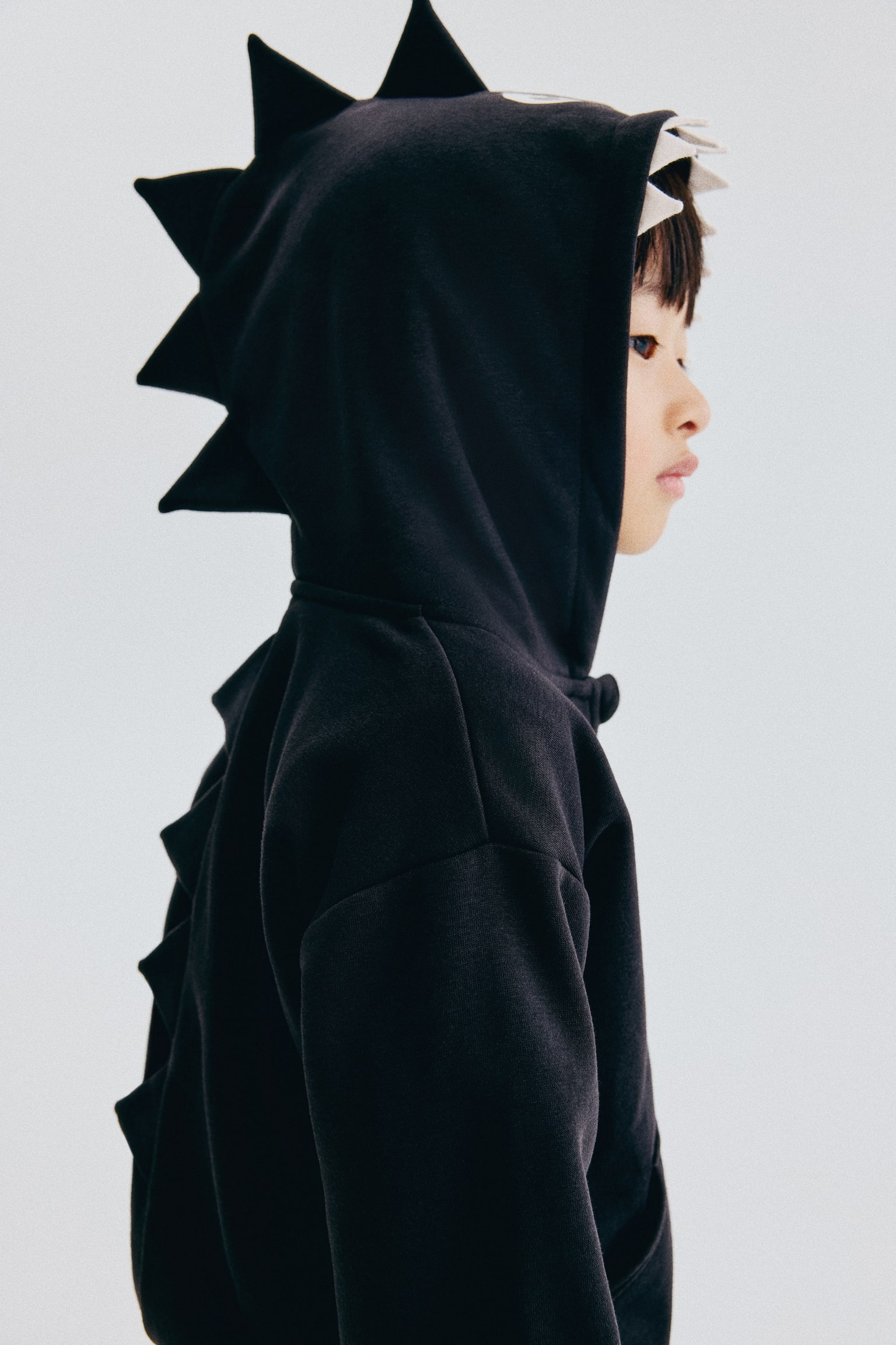 Детская куртка H&M Appliquéd Hooded, цвет: Чёрный — фото 6