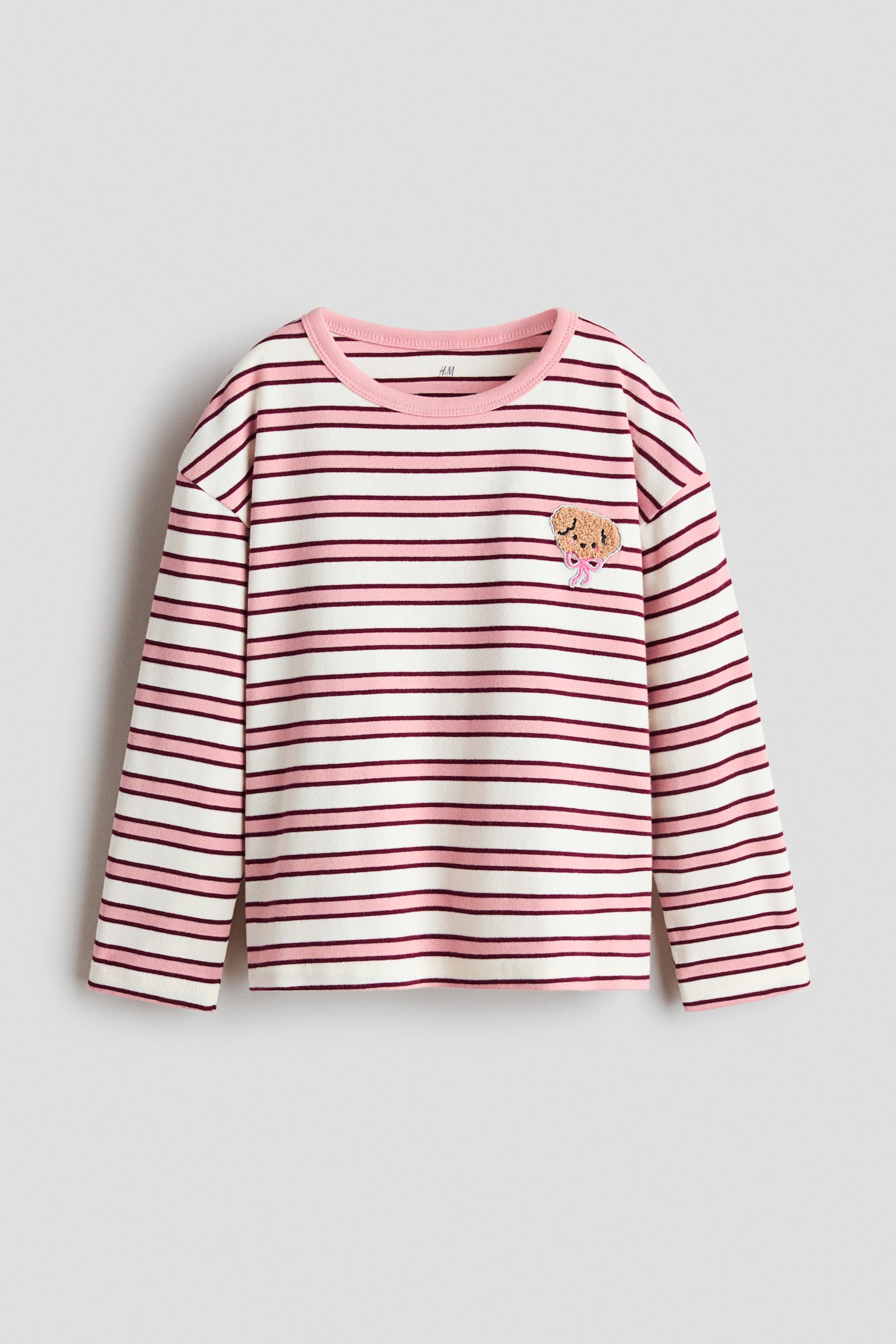 Long-sleeved T-shirt - Dusty pink/Dog