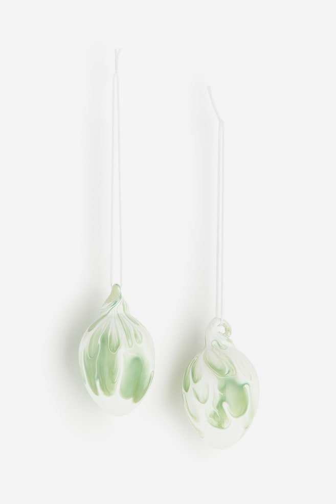 2-pack Decoraciones con diseño - Verde/Diseño/Gris/Diseño/Beige claro/Lunares - 1
