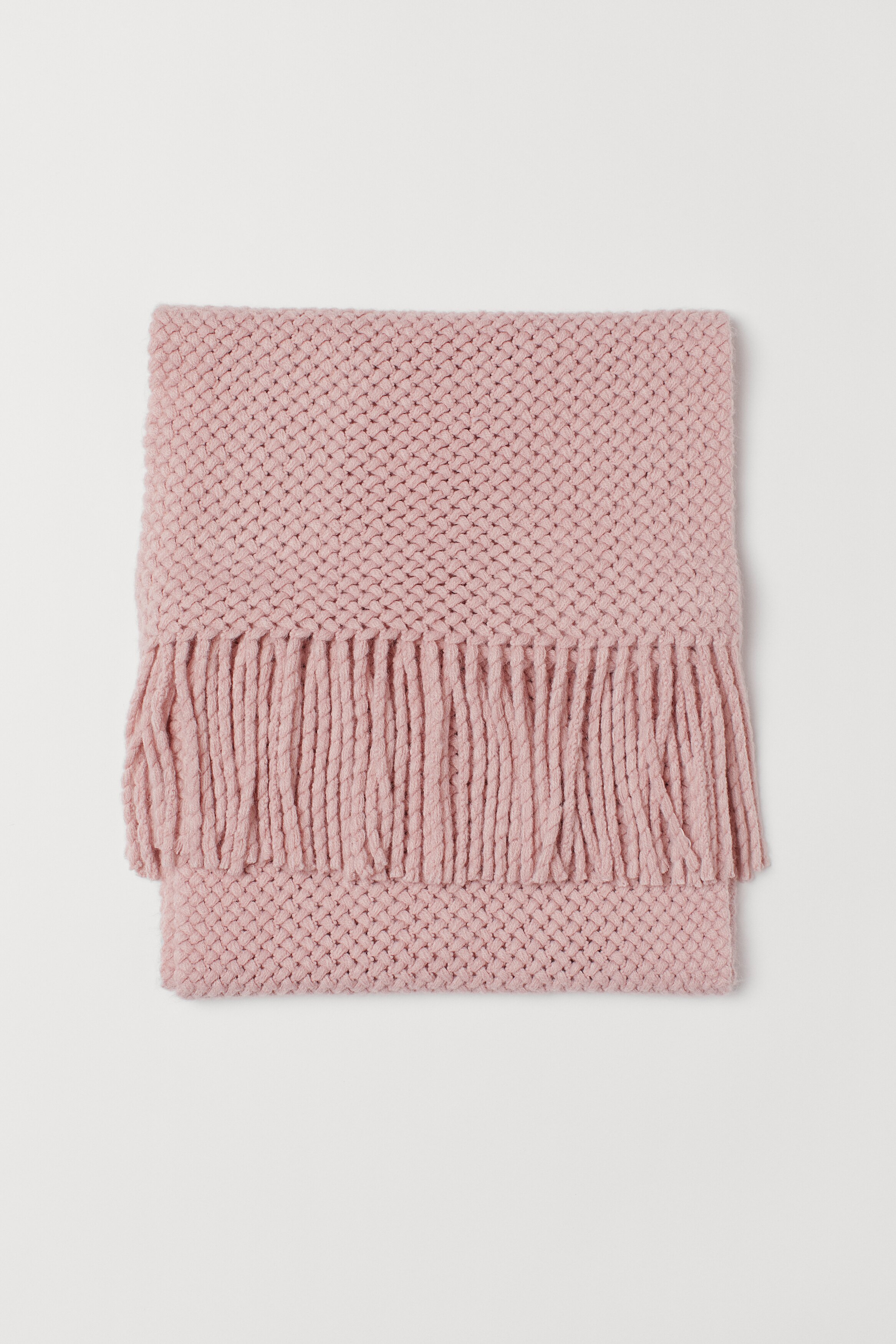 Châle Doux Rose Et Gris H&M - Grand Modèle Occasion, Confortable