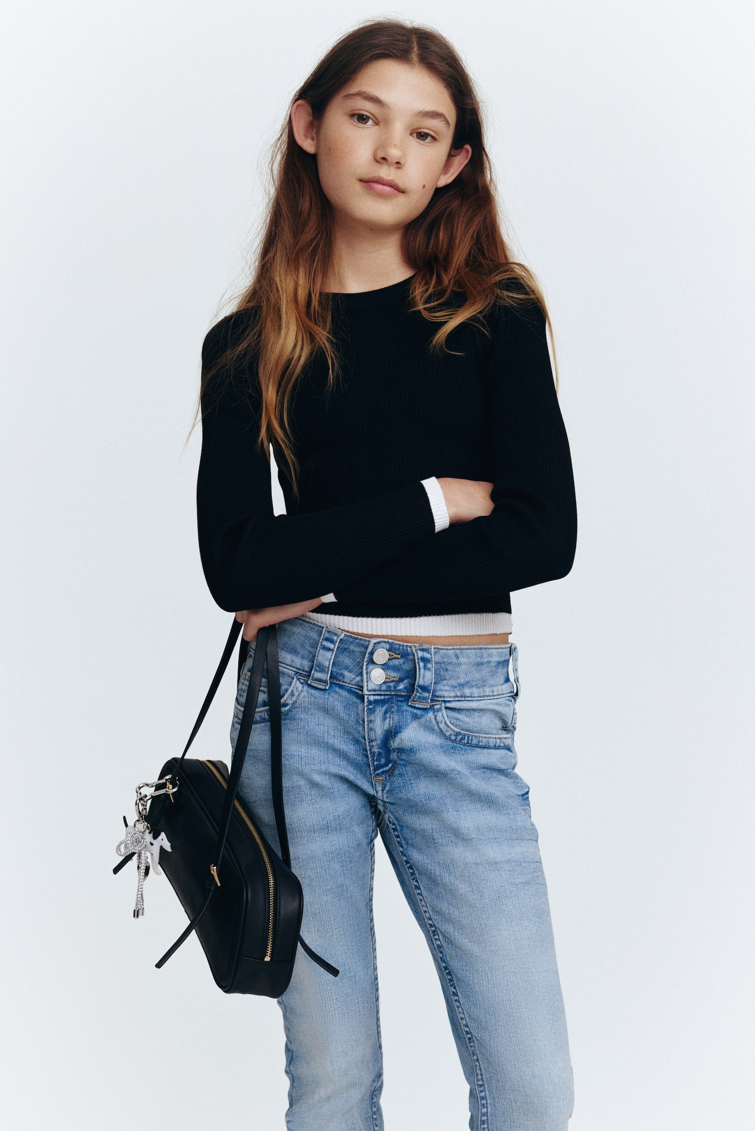 Bootcut Leg Low Jeans - 4