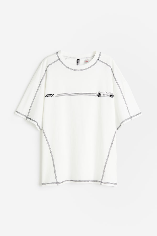 T-shirt oversize imprimé - Crème/Formula 1/Gris clair/Fender/Blanc/Mary J Blige/Gris foncé/Nirvana/dc/dc/dc/dc/dc/dc/dc/dc - 2