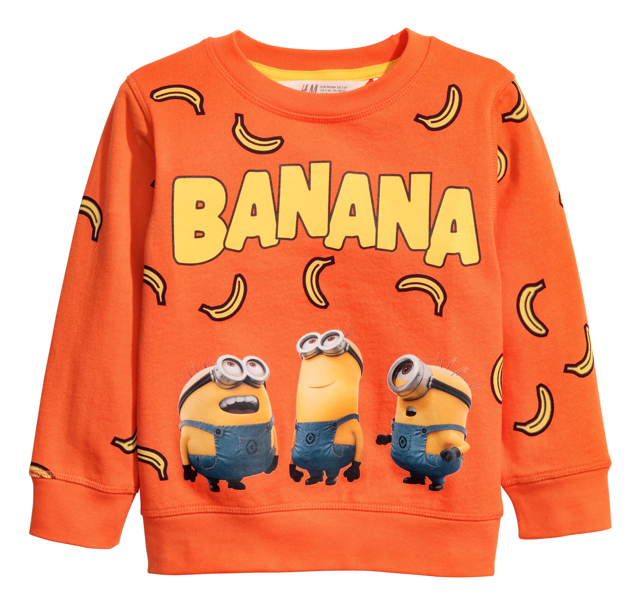 View larger image: Printed sweatshirt - Orange/Minions - Kids | H&M GB 1